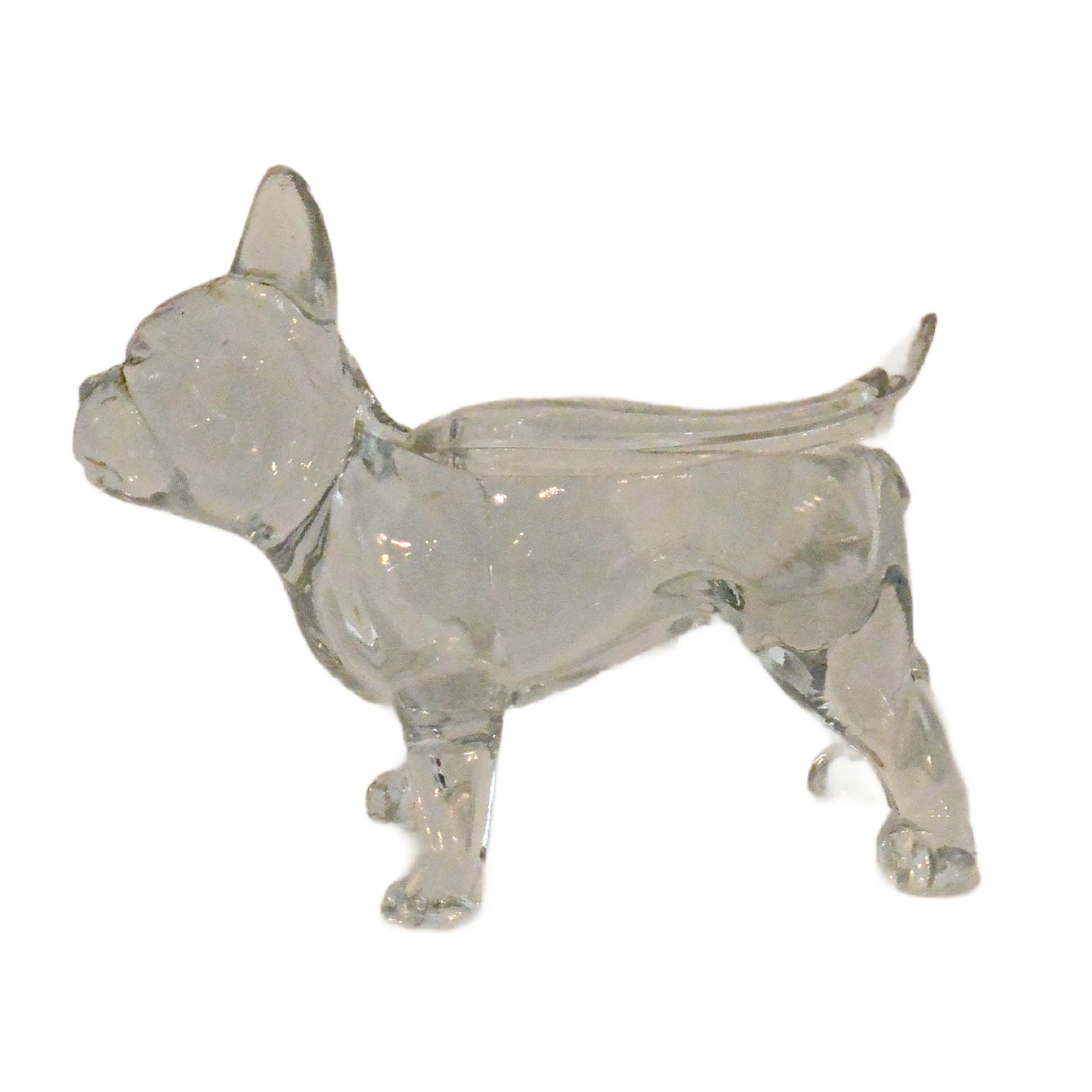 Figural Boston Terrier Glass Covered Candy Dish c. 1929 - Image 6