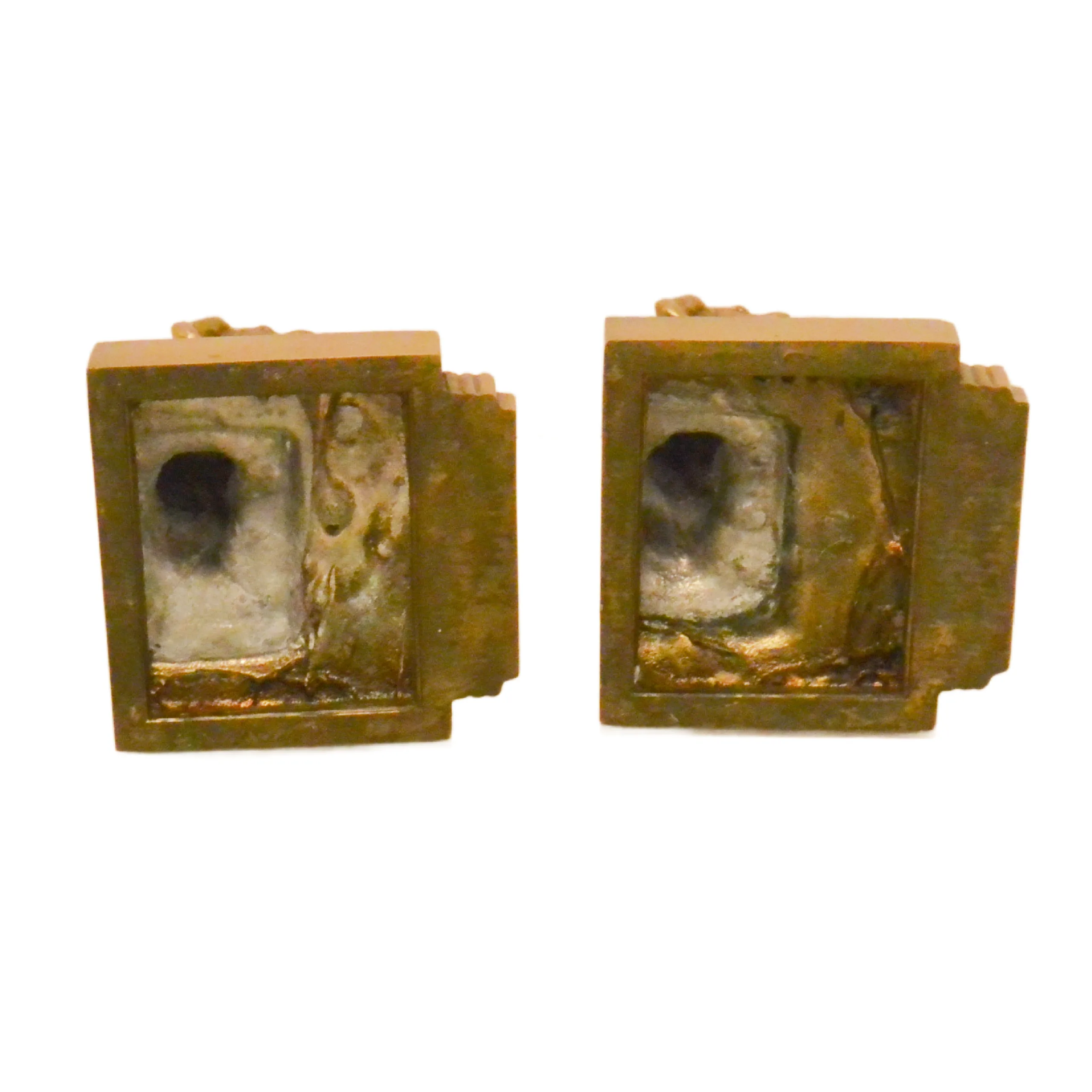 Antique Brass Dogs Playing Accordions Bookends - Image 8