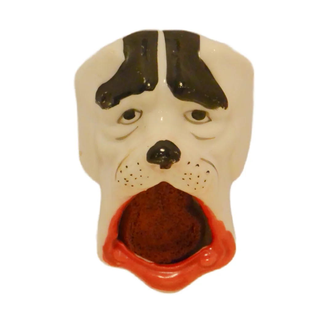 Vintage Figural Dog Head Stamp Moistener