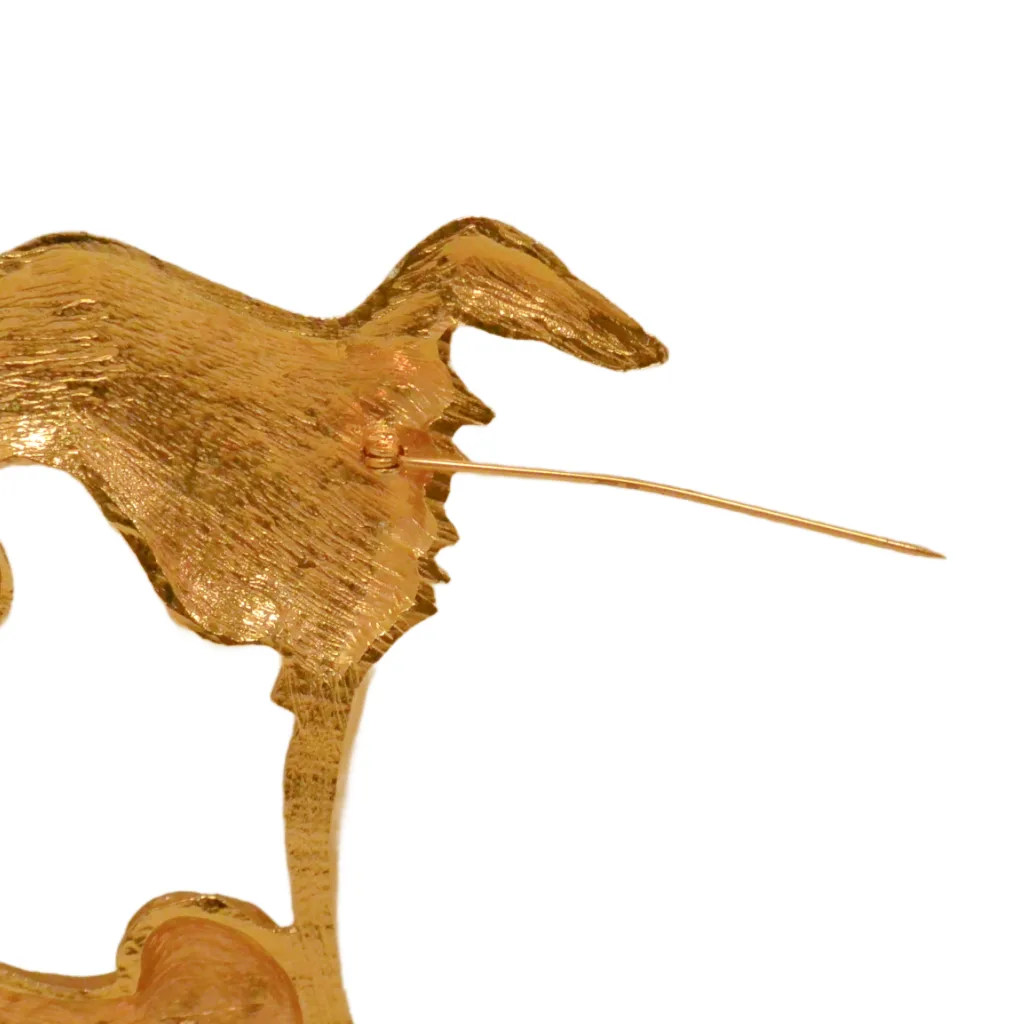 Vintage Borzoi Dog Brooch Robin Kahn - Image 5
