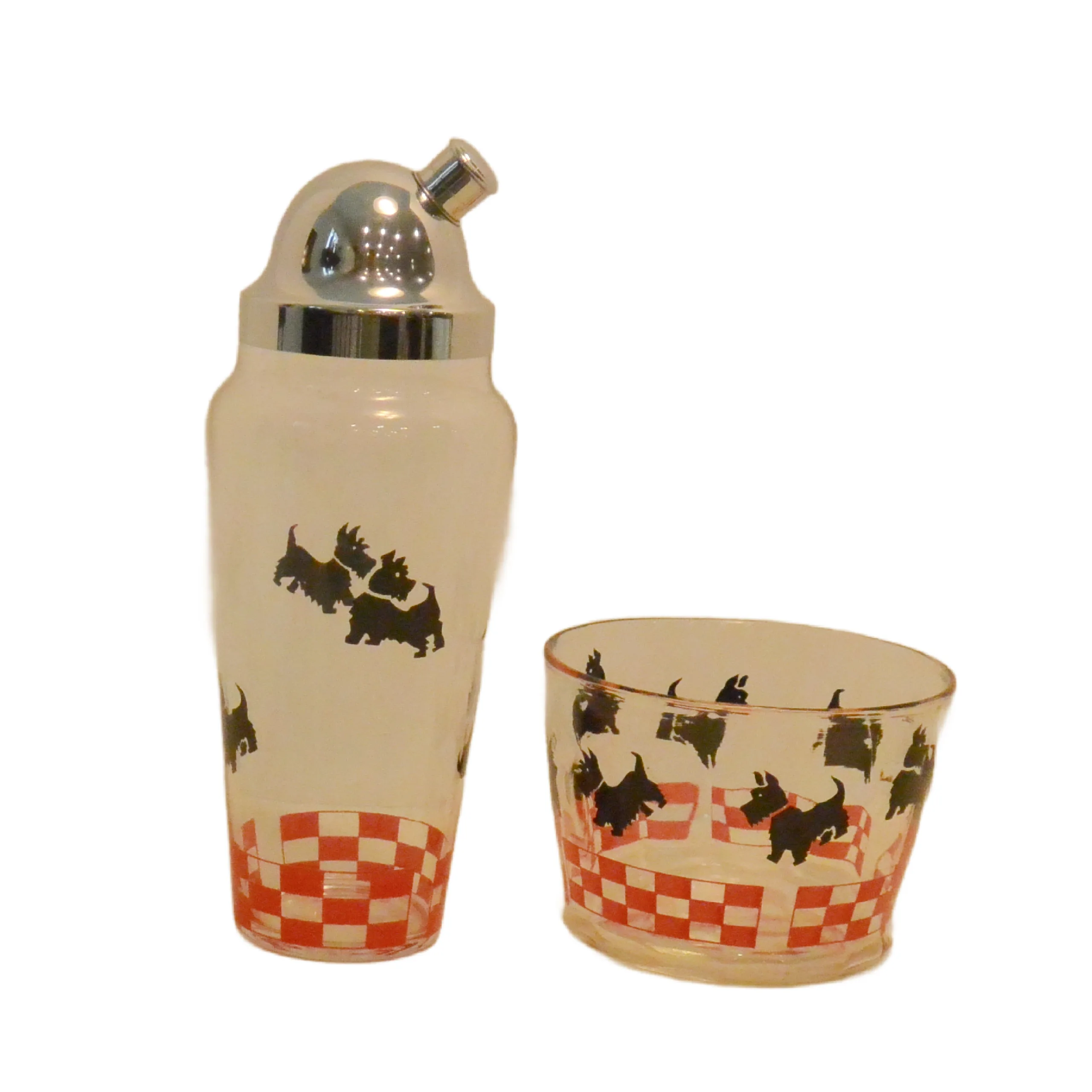 Art Deco Cocktail Shaker with Scottish Terriers - Image 8