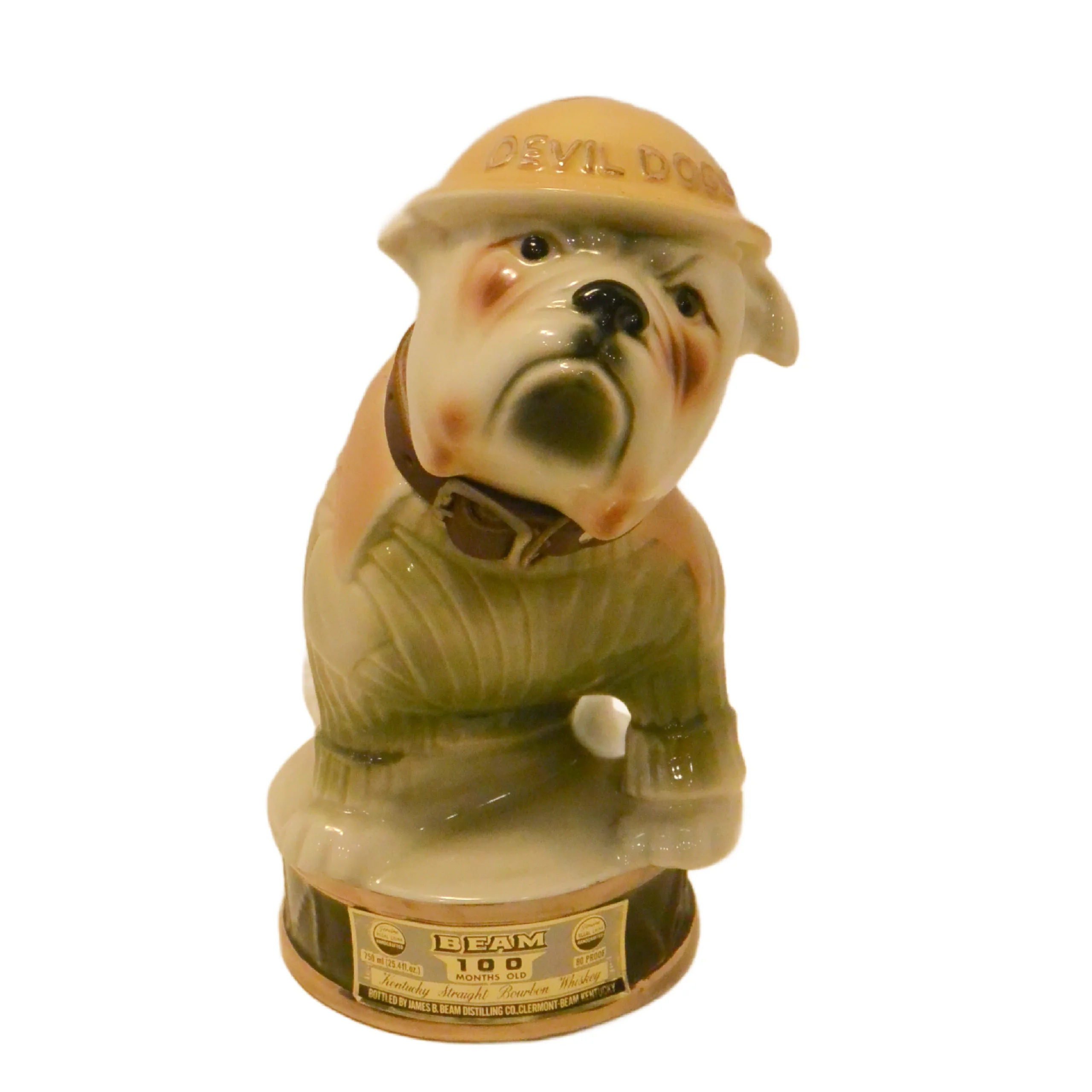 Devil Dogs Jim Beam Bulldog Decanter 1979 - Image 2
