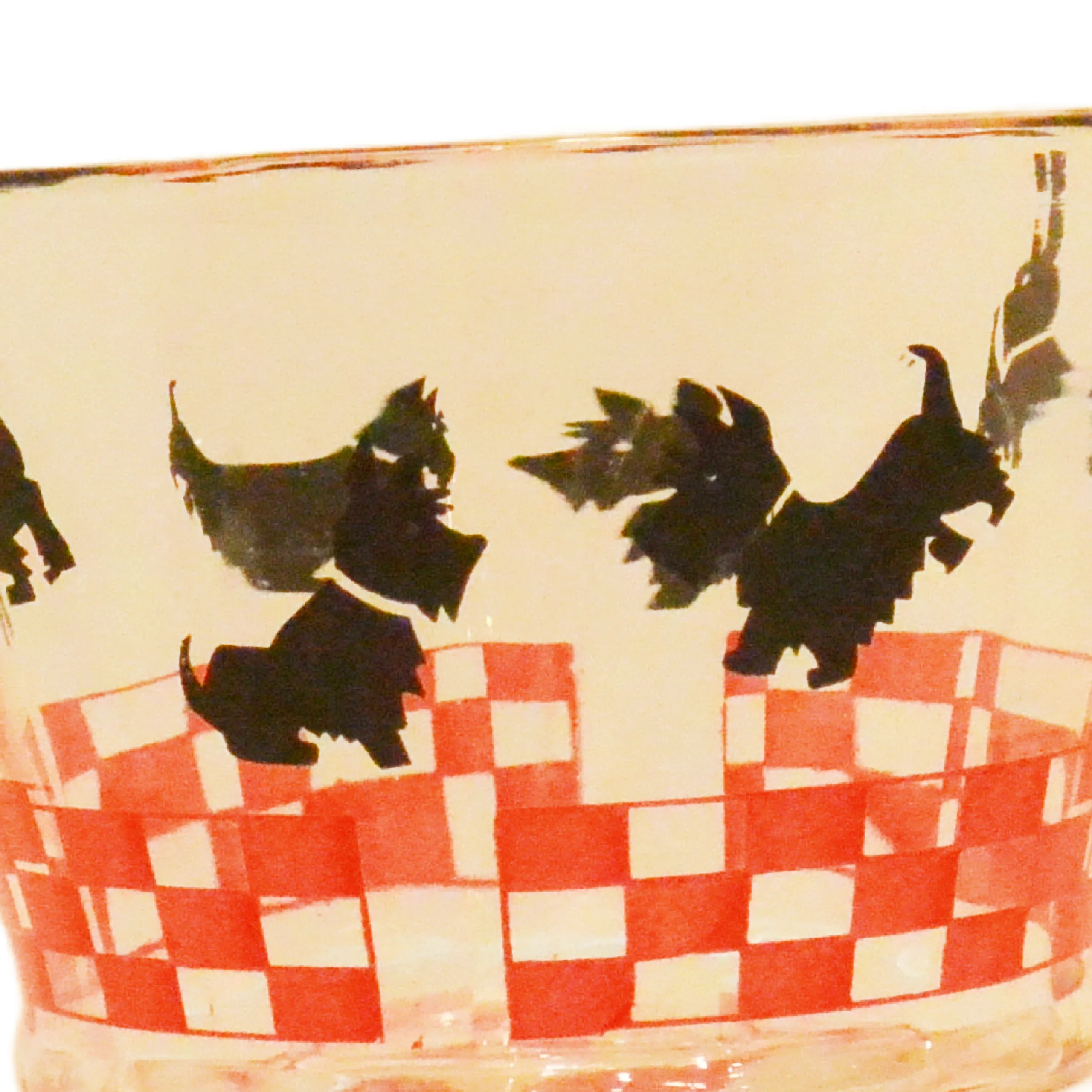 Art Deco Ice Bowl with Black Scotties - Image 4
