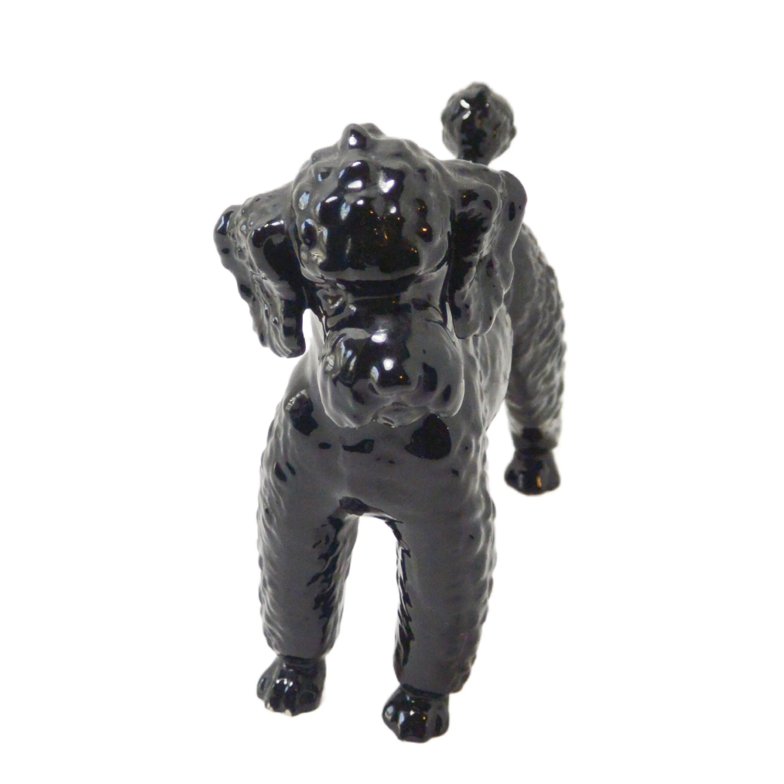 Goebel Standing Black Poodle