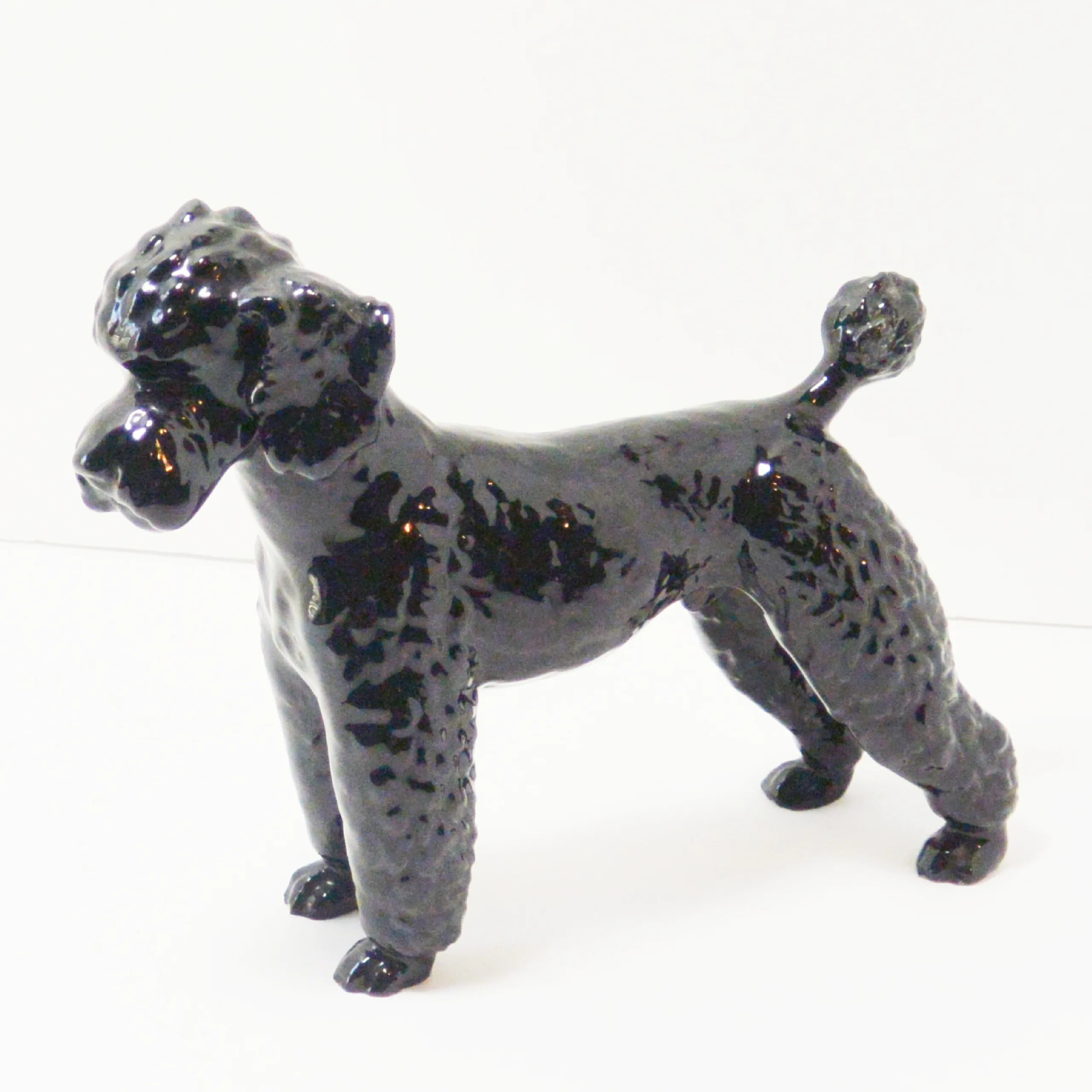 Goebel Standing Black Poodle - Image 2