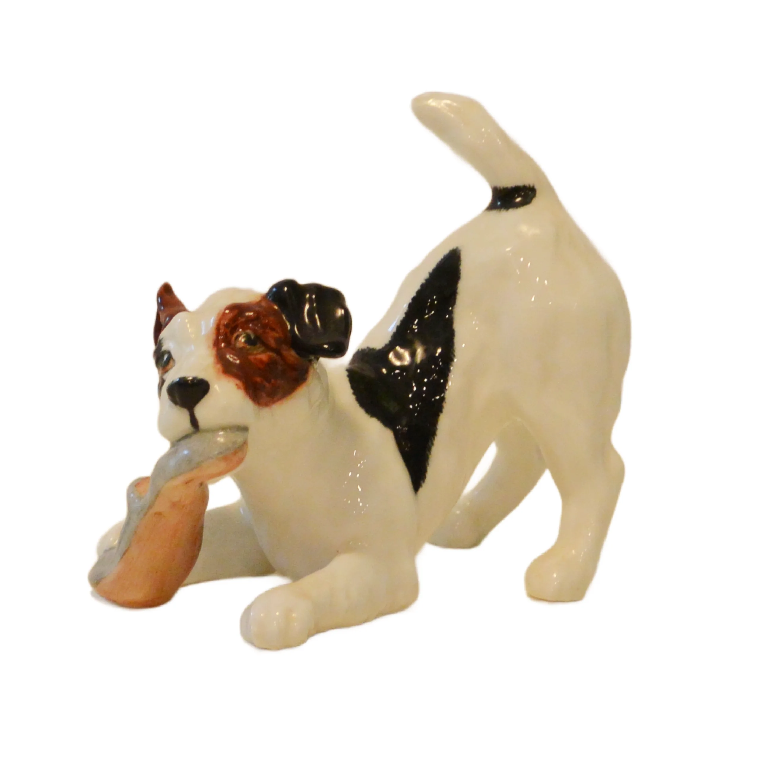 Royal Doulton Jack Russell Dog with Slipper #H.N. 2654