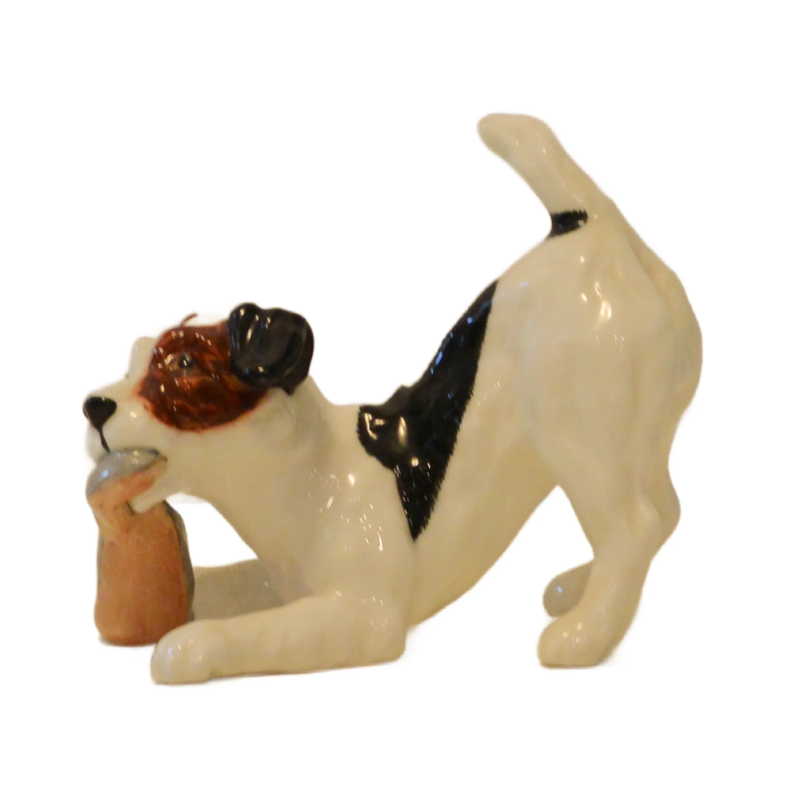 Royal Doulton Jack Russell Dog with Slipper #H.N. 2654 - Image 6