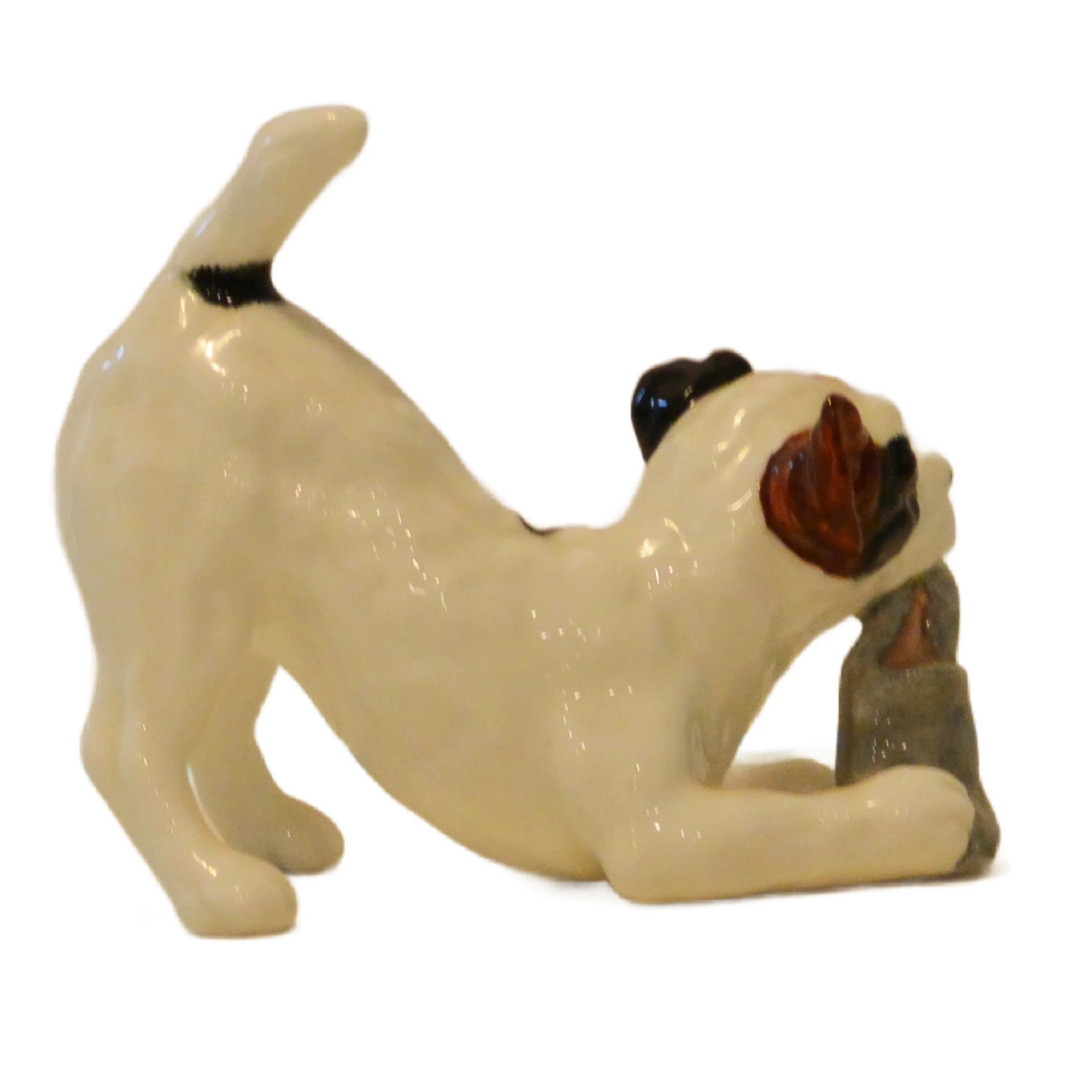 Royal Doulton Jack Russell Dog with Slipper #H.N. 2654 - Image 4