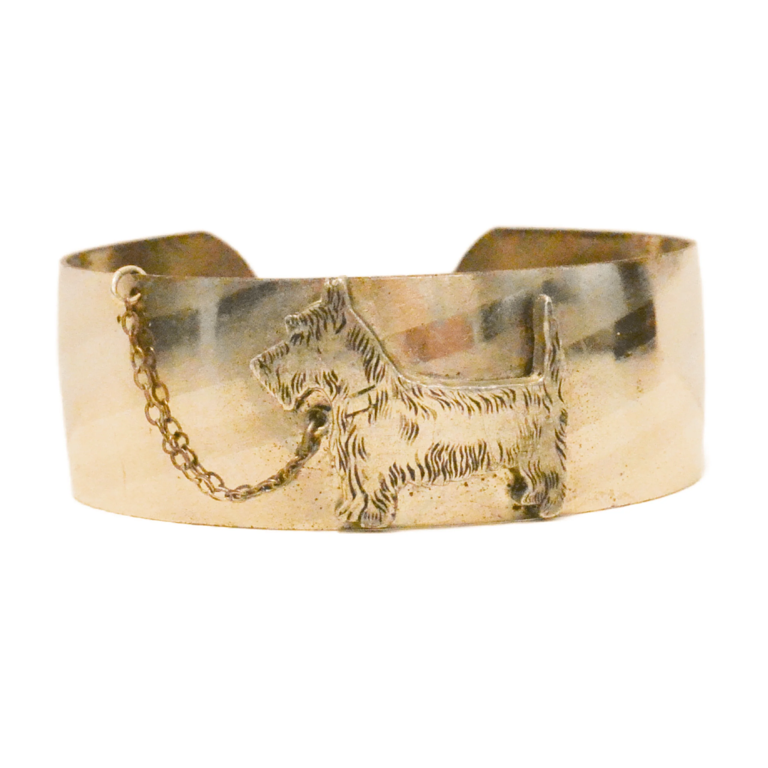 Vintage Scottish Terrier Dog Cuff Bracelet JWL-2268