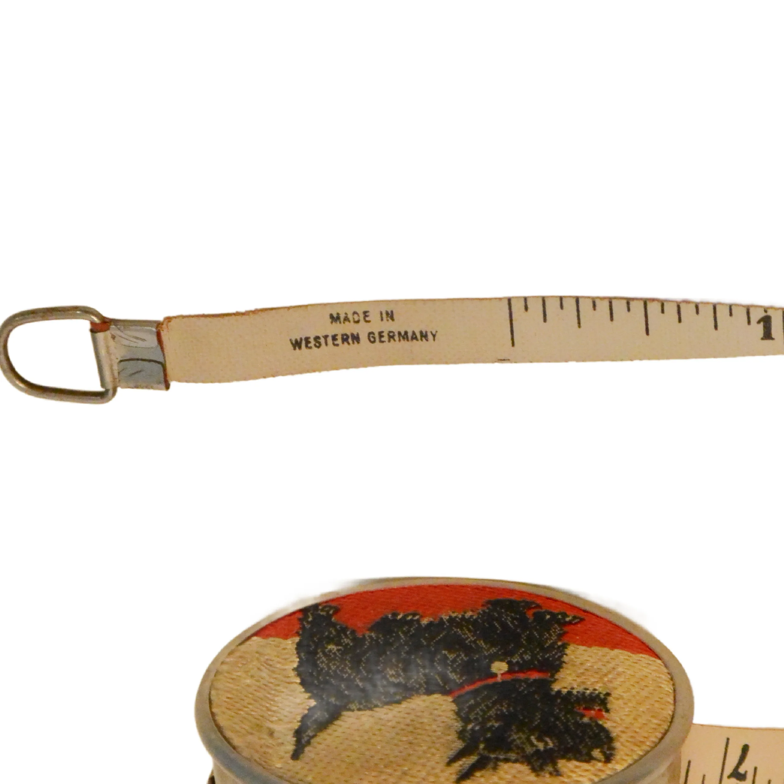 Vintage Scottish Terrier Dog Embroidered Measuring Tape W. Germany - Image 7