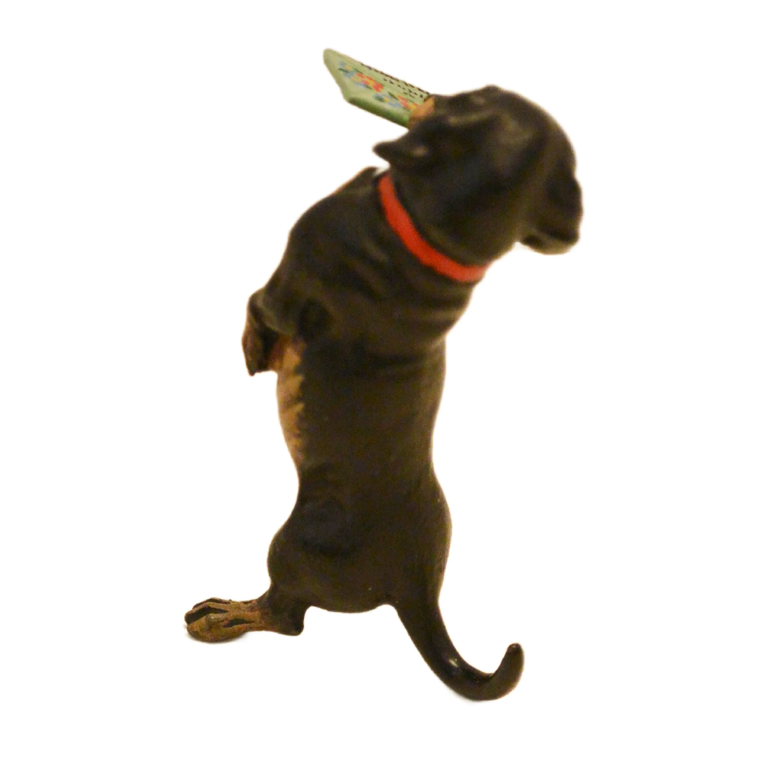 Austrian Bronze Dachshund Dog with Greeting Card - Image 6