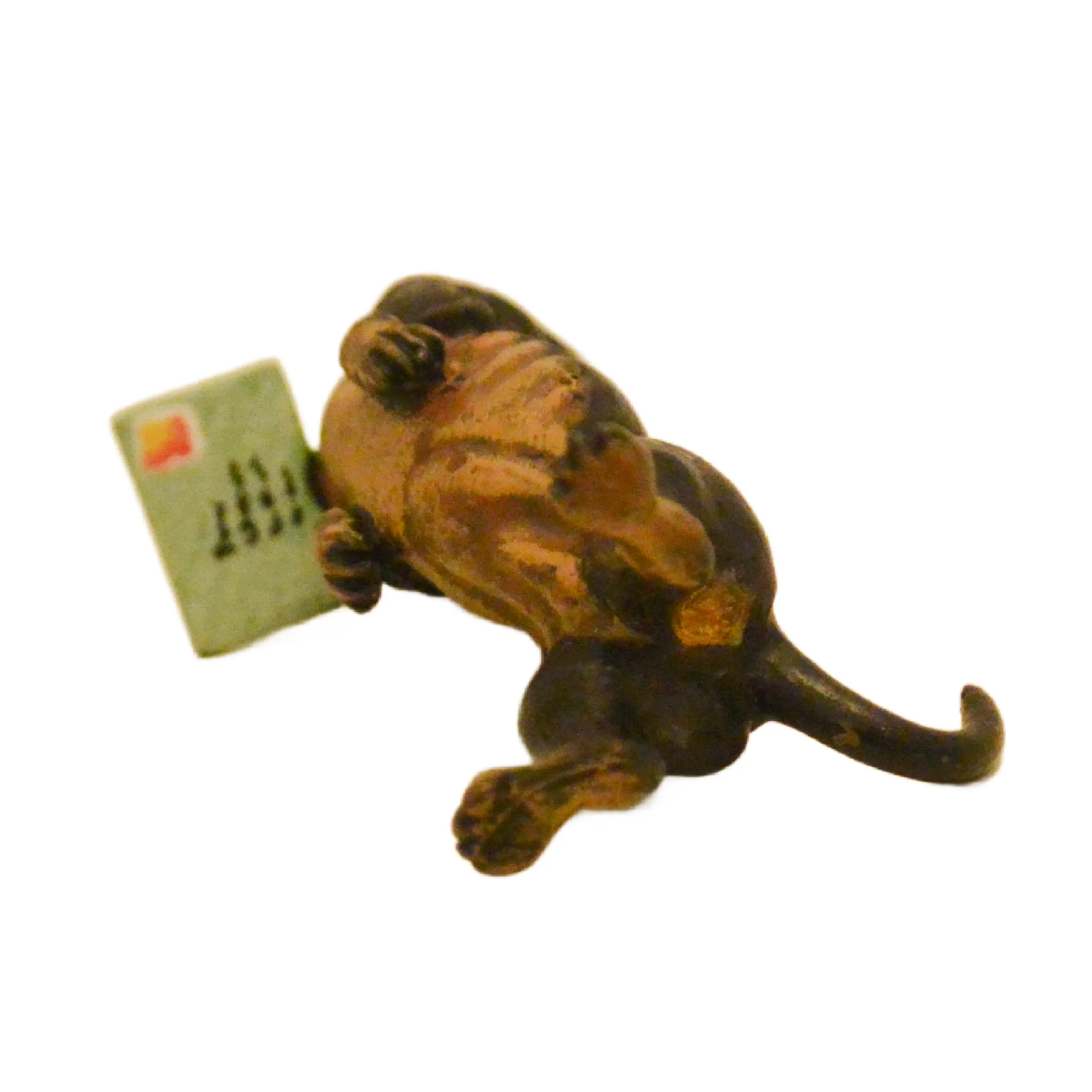 Austrian Bronze Dachshund Dog with Greeting Card - Image 9