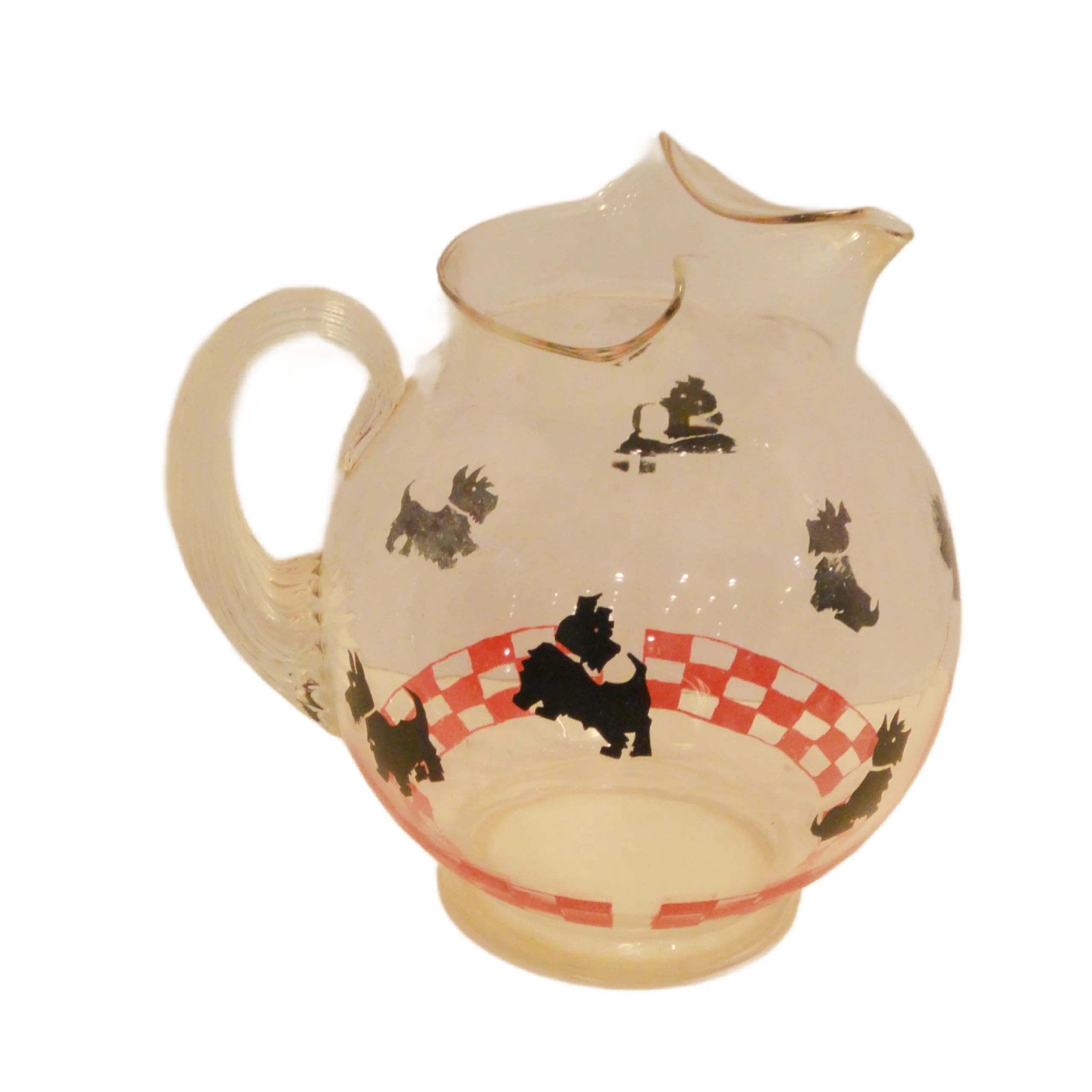 Vintage Federal Glass Scottie Pitcher & 6 Matching Tumbler Set - Image 6