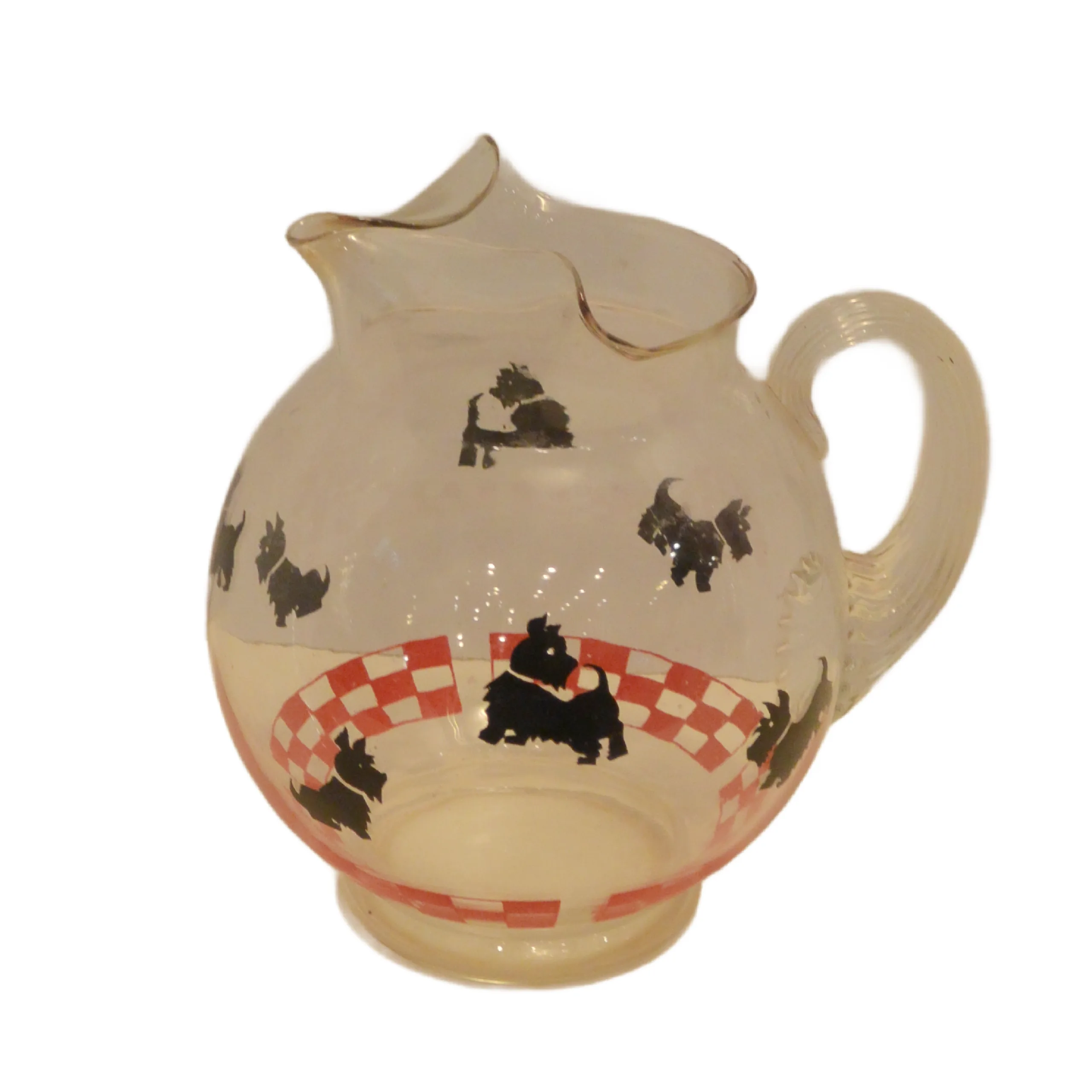 Vintage Federal Glass Scottie Pitcher & 6 Matching Tumbler Set - Image 5