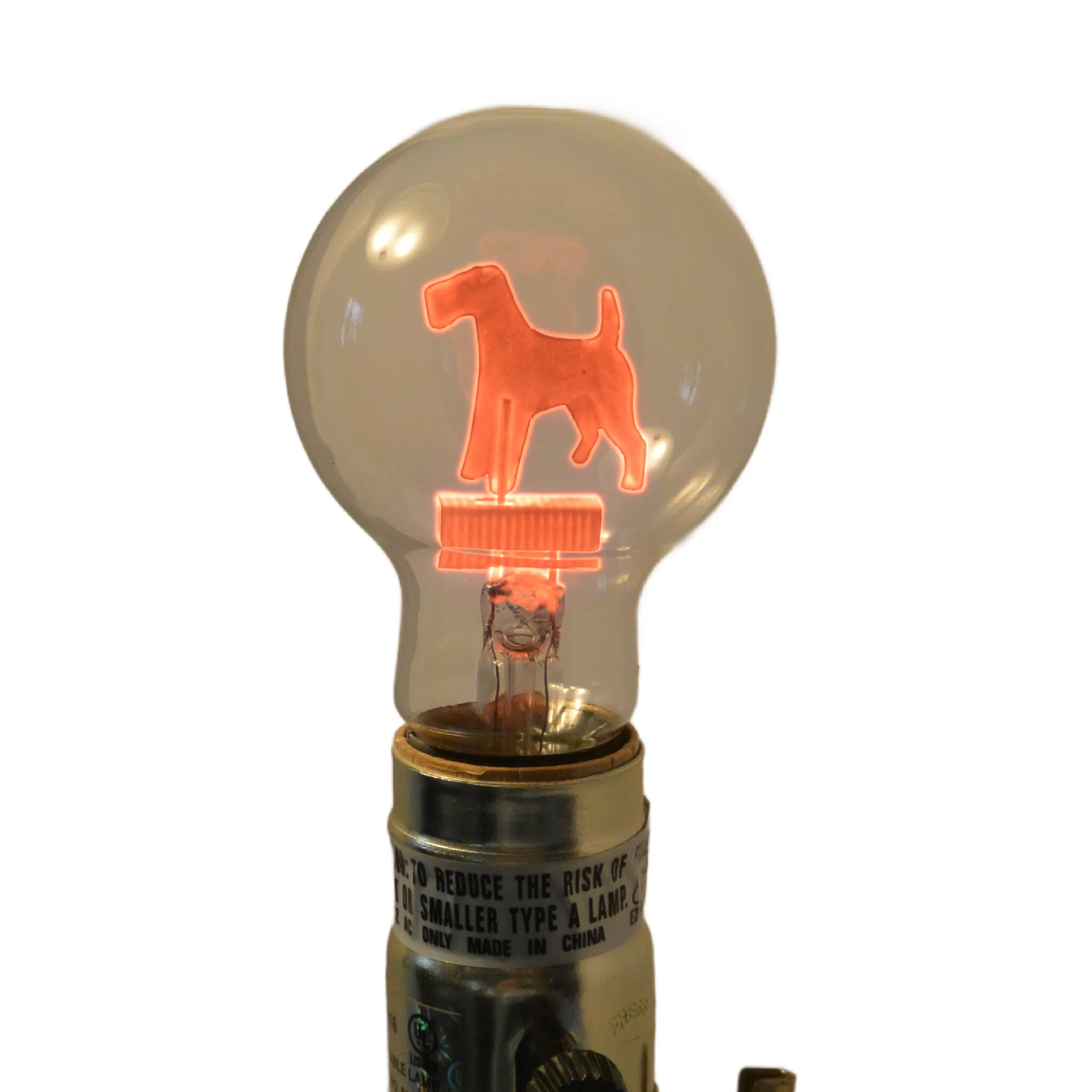 Vintage Aerolux Airedale Terrier Dog Bulb - Image 4