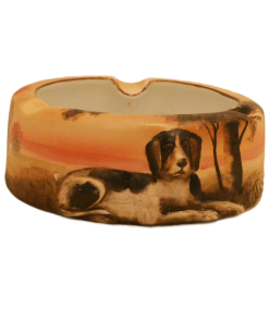 Antique Nippon Ashtray With Hunting Dog