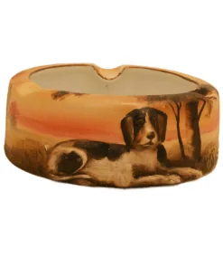 Antique Nippon Ashtray With Hunting Dog