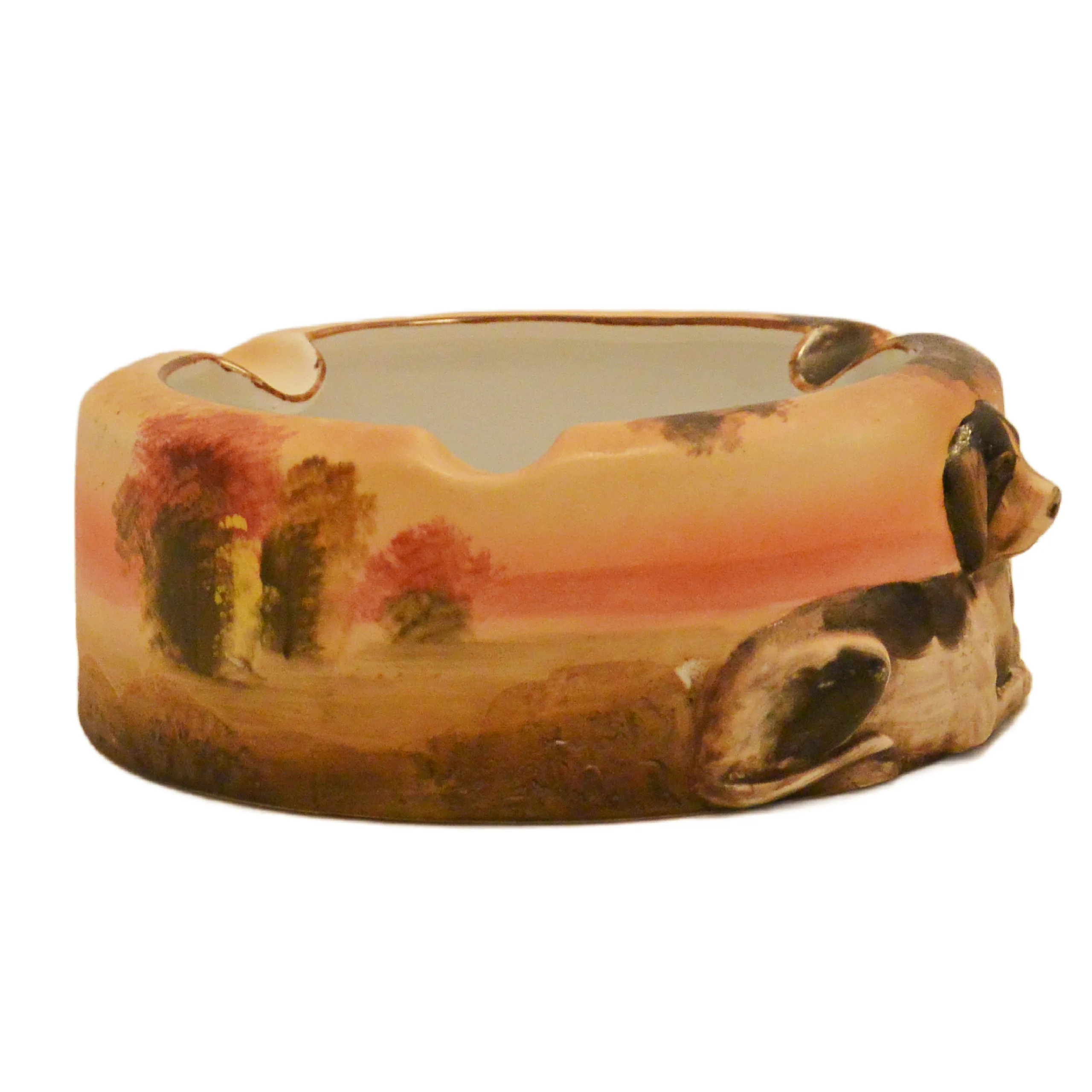 Antique Nippon Ashtray With Hunting Dog - Image 5