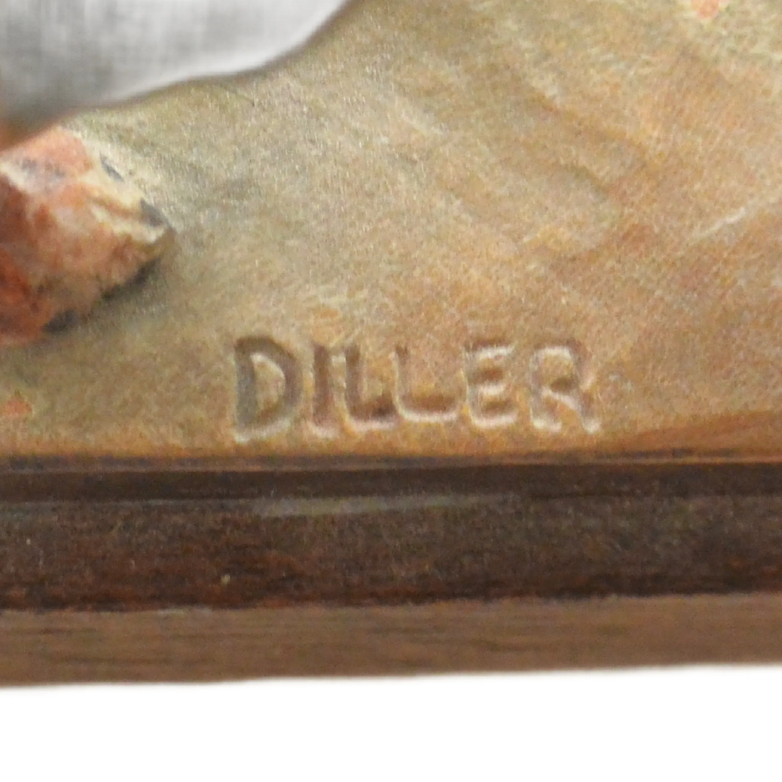 Anri Wood Carved Basset Hound Signed Diller - Image 9