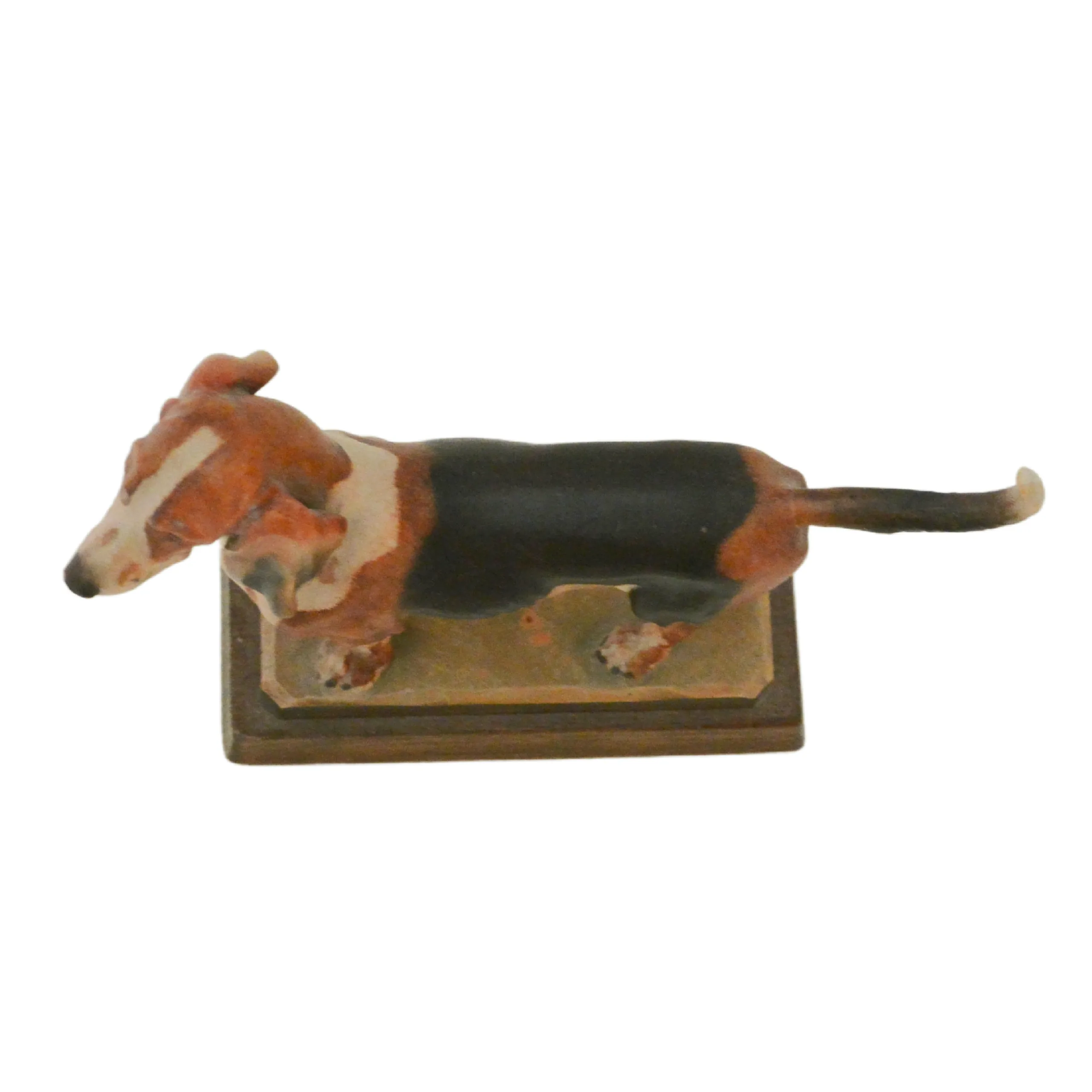 Anri Wood Carved Basset Hound Signed Diller - Image 10