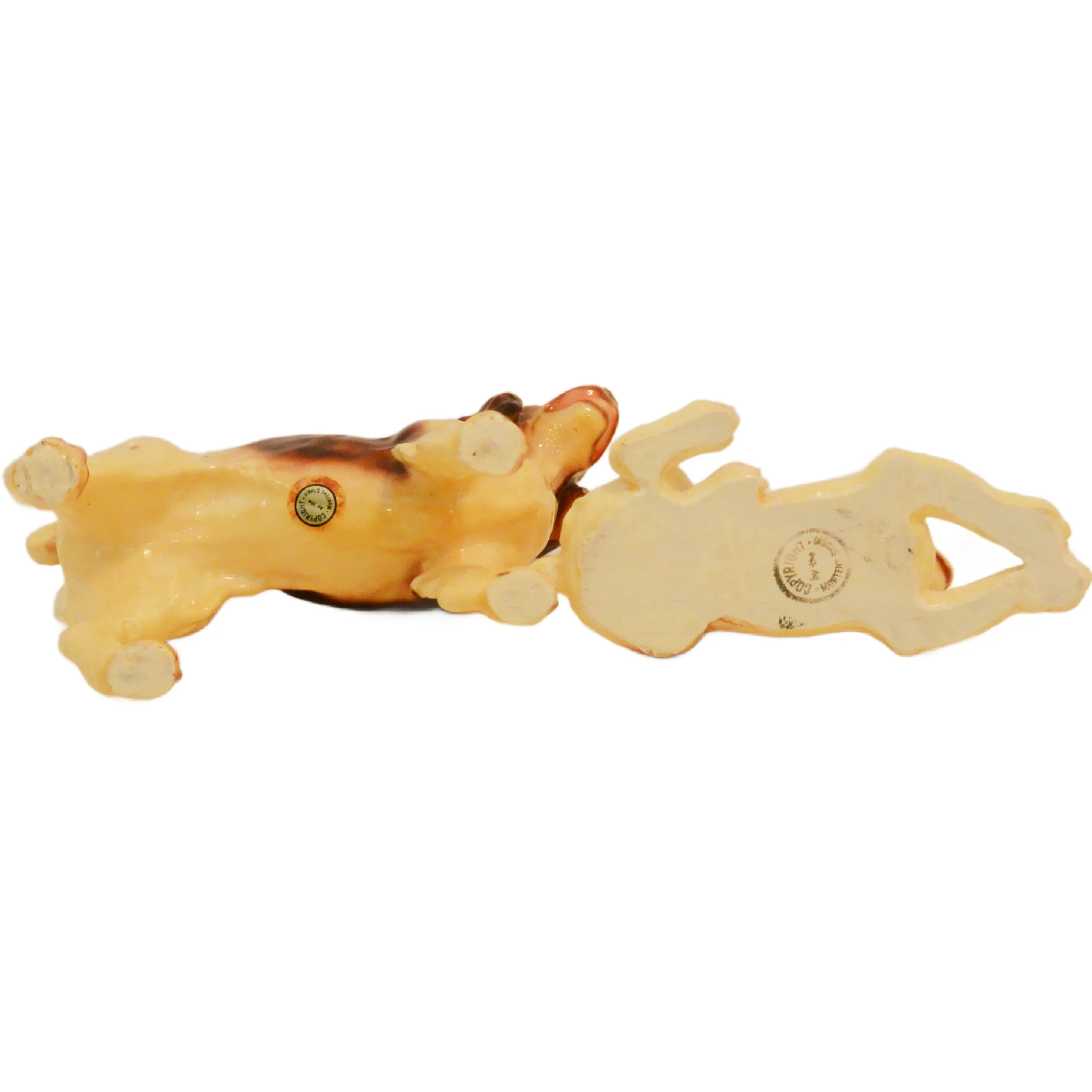 Vintage Brittany Spaniel and Puppy Figurines Mortens Studio - Image 9