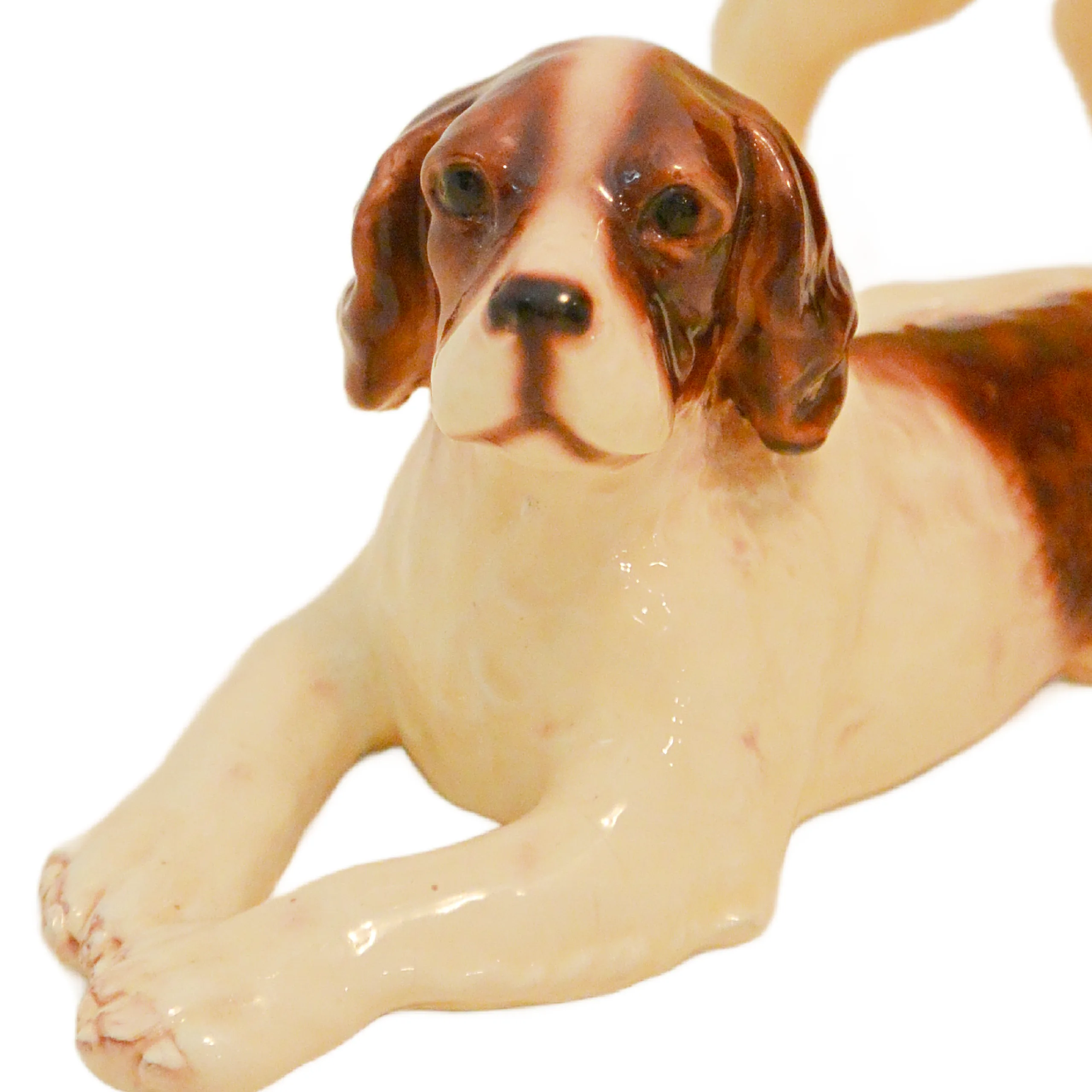 Vintage Brittany Spaniel and Puppy Figurines Mortens Studio - Image 3