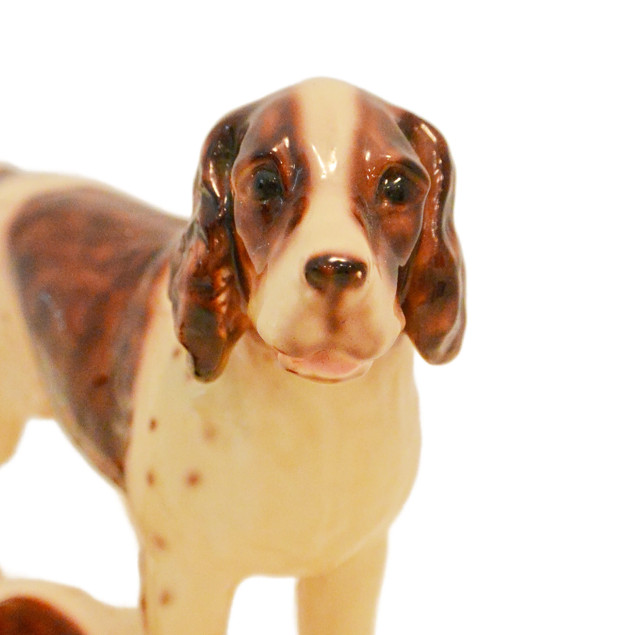 Vintage Brittany Spaniel and Puppy Figurines Mortens Studio - Image 4