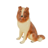 Large Sitting Collie Dog Figurine Morten's Studio