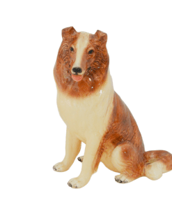Large Sitting Collie Dog Figurine Morten's Studio