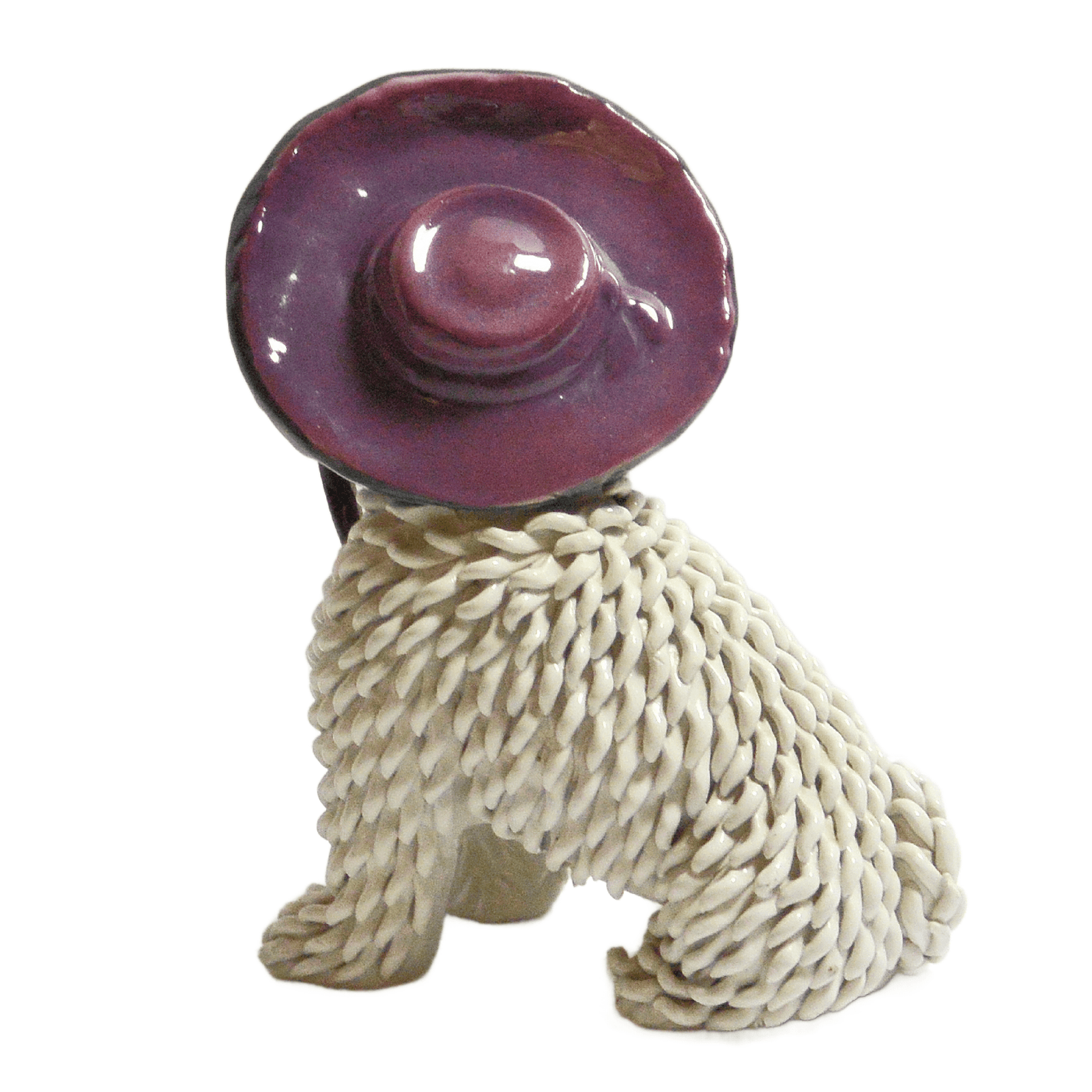 Vintage Italian Spaghetti Maltese Dog with Bonnet c.1950's - Image 5