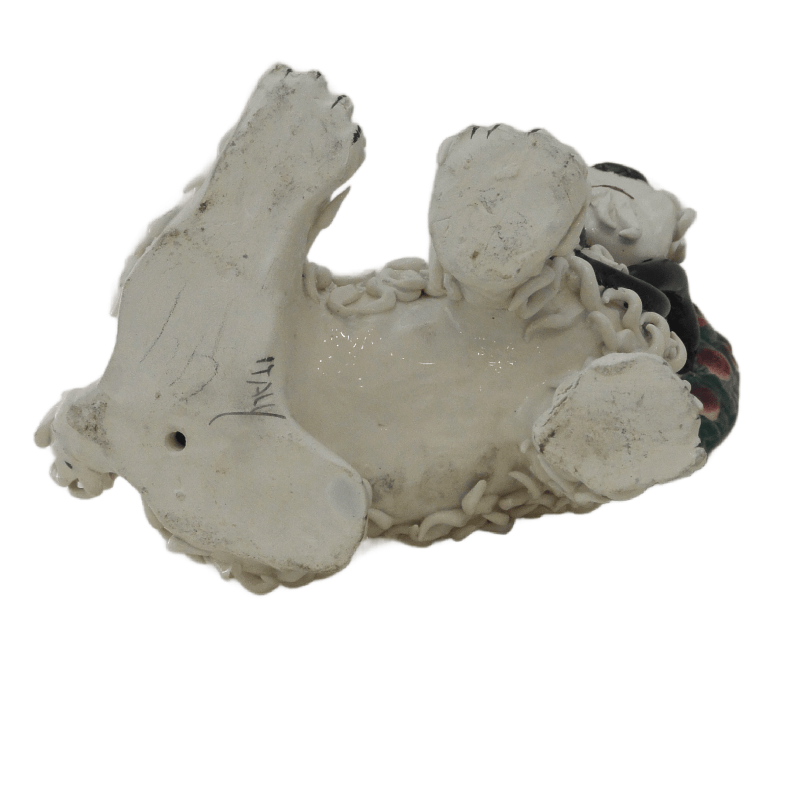 Vintage Italian Spaghetti Maltese Dog with Bonnet c.1950's - Image 8