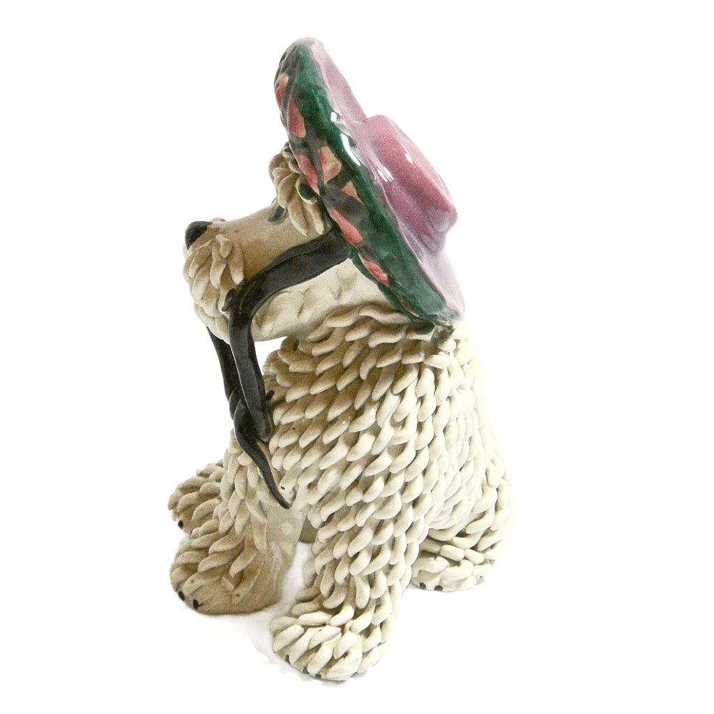 Vintage Italian Spaghetti Maltese Dog with Bonnet c.1950's - Image 6