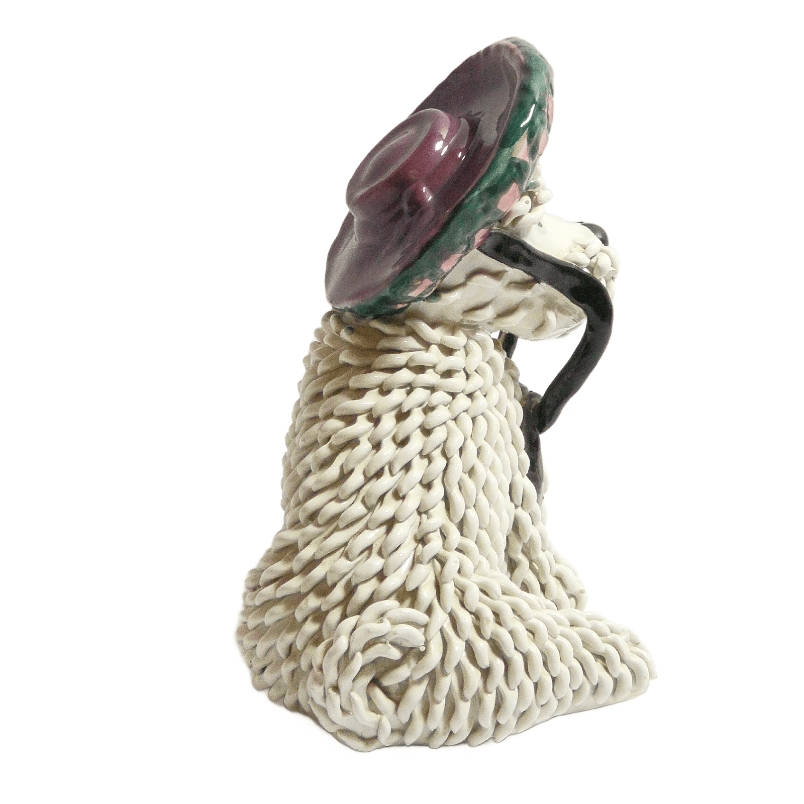 Vintage Italian Spaghetti Maltese Dog with Bonnet c.1950's - Image 4