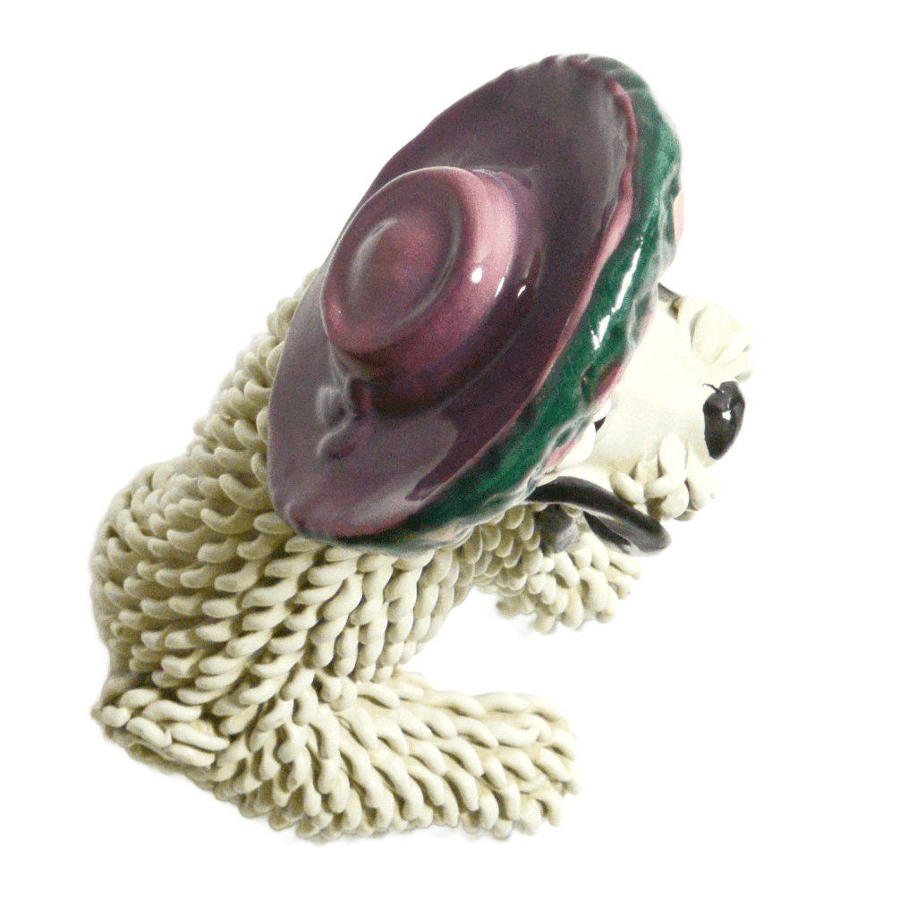 Vintage Italian Spaghetti Maltese Dog with Bonnet c.1950's - Image 7