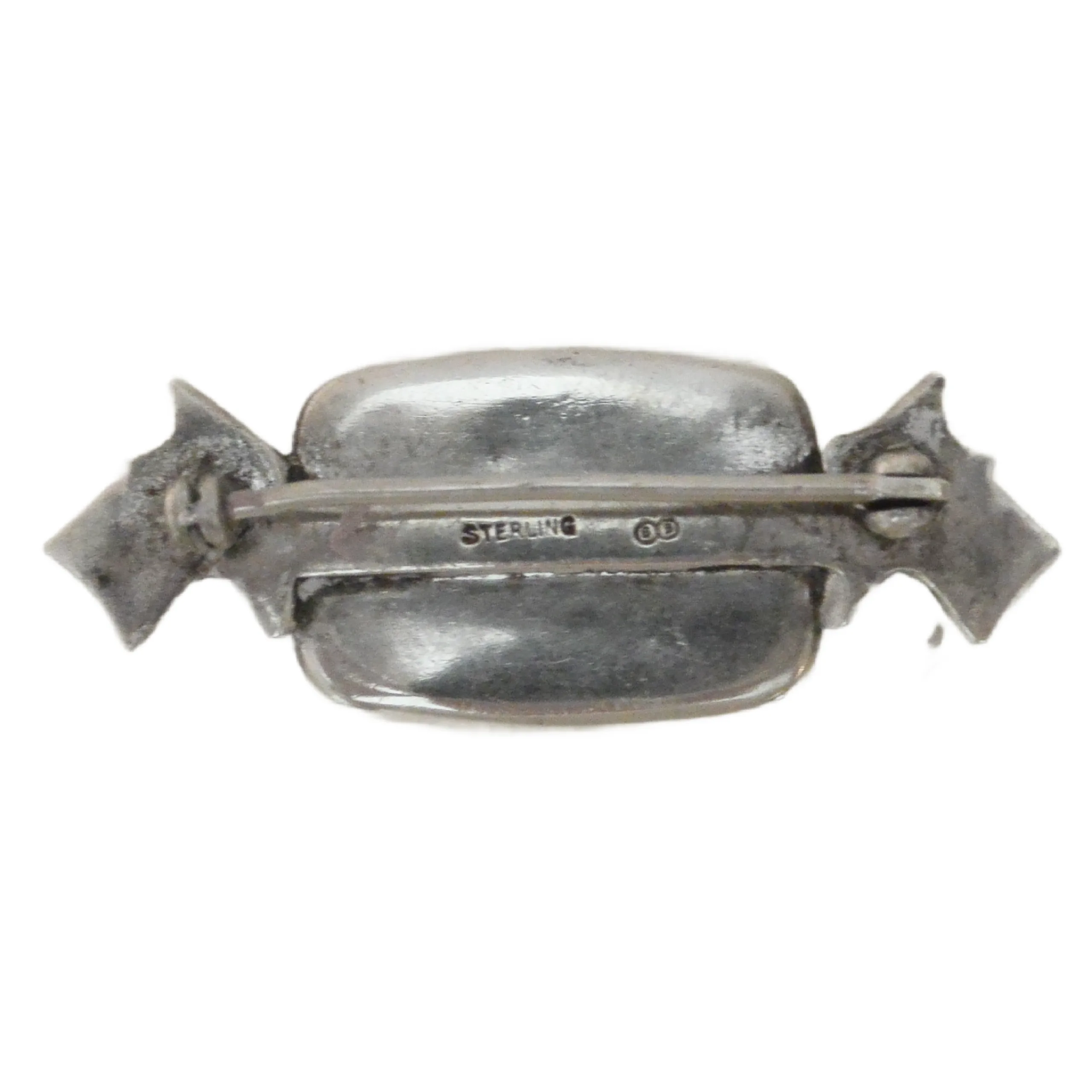 Antique Sterling Silver Essex Crystal Terrier Brooch &ndash; Wire Fox & Scottie Duo c. 1915 - Image 8