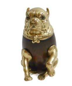 Vintage Bronze Arthur Court Pug Dog Box