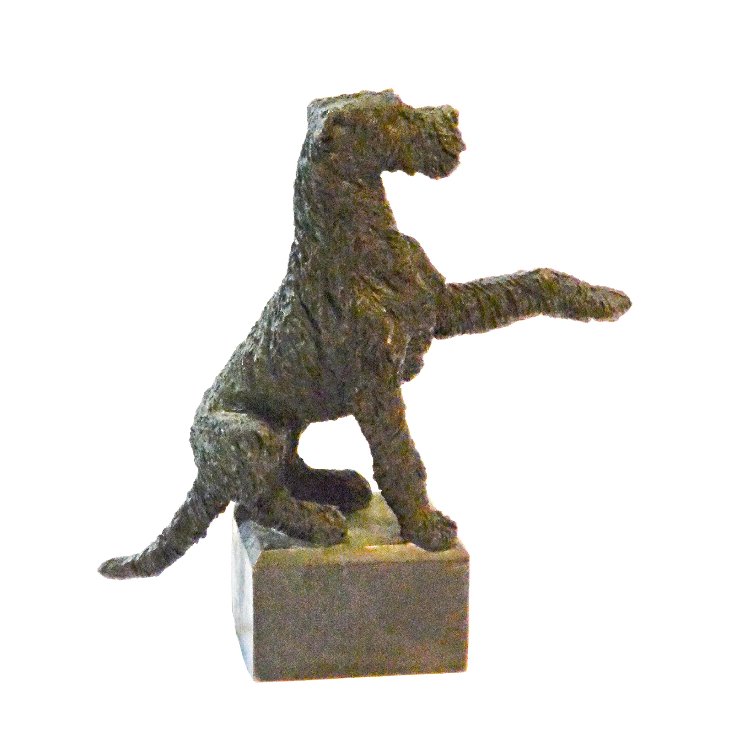 Bronze Wire-Haired Fox Terrier Christine Baldwin Signed - Image 3