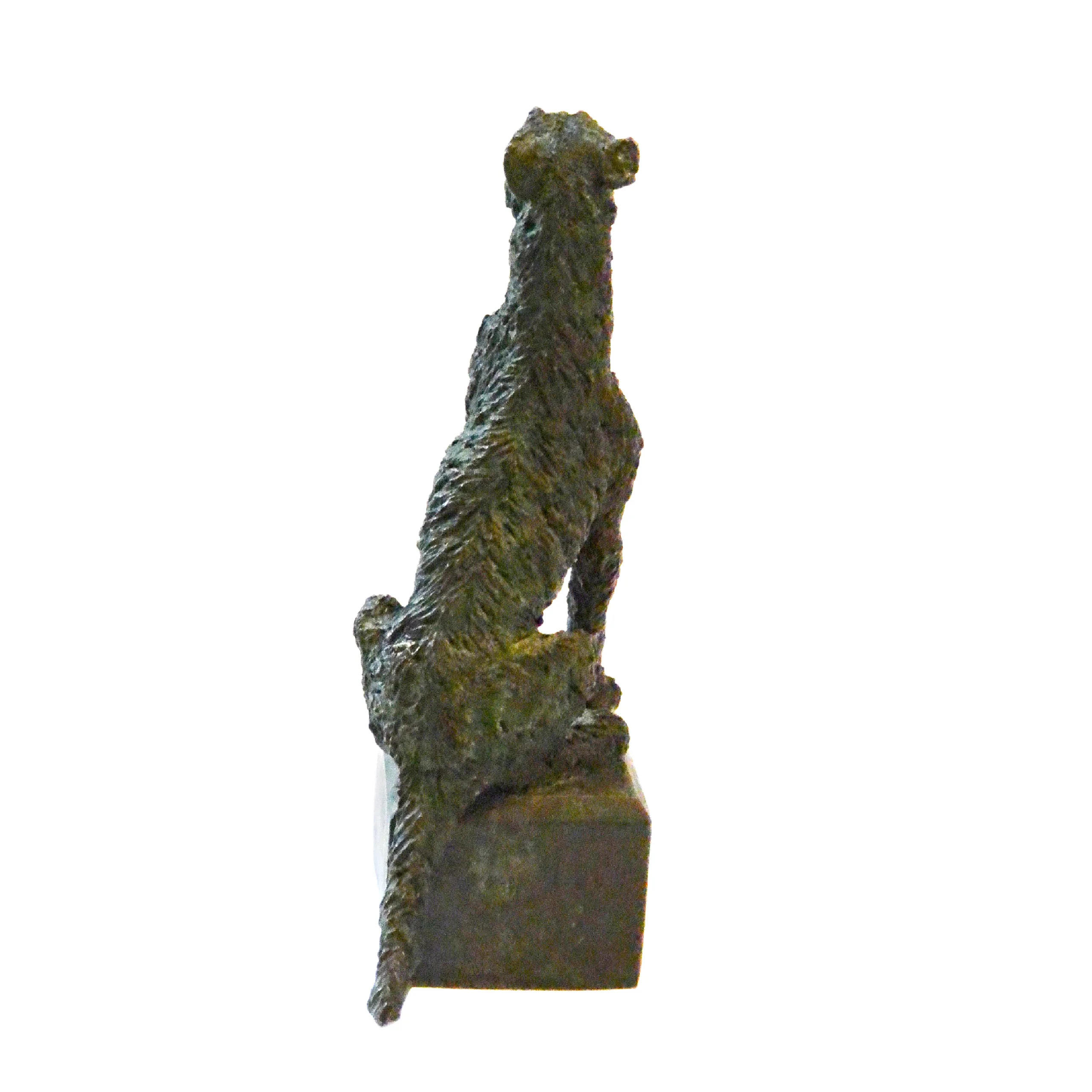 Bronze Wire-Haired Fox Terrier Christine Baldwin Signed - Image 8
