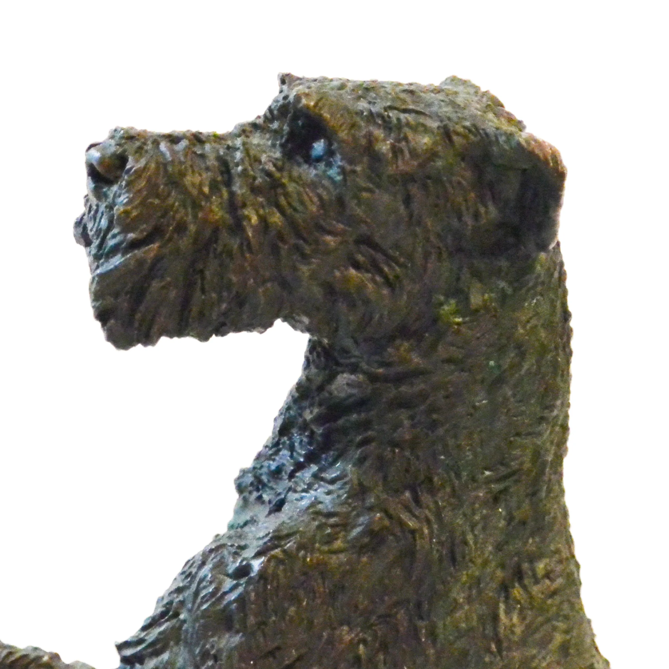 Bronze Wire-Haired Fox Terrier Christine Baldwin Signed - Image 7