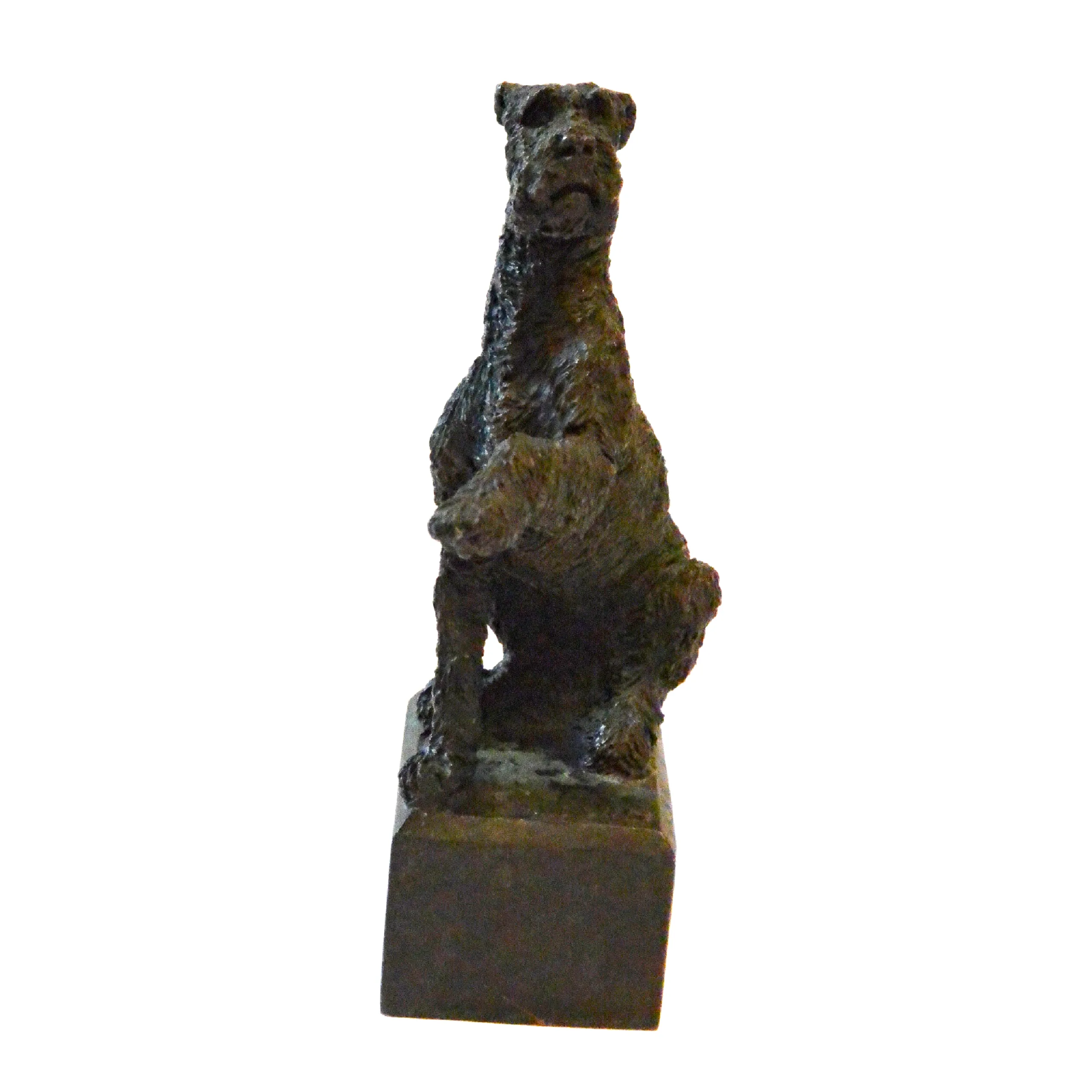 Bronze Wire-Haired Fox Terrier Christine Baldwin Signed - Image 9
