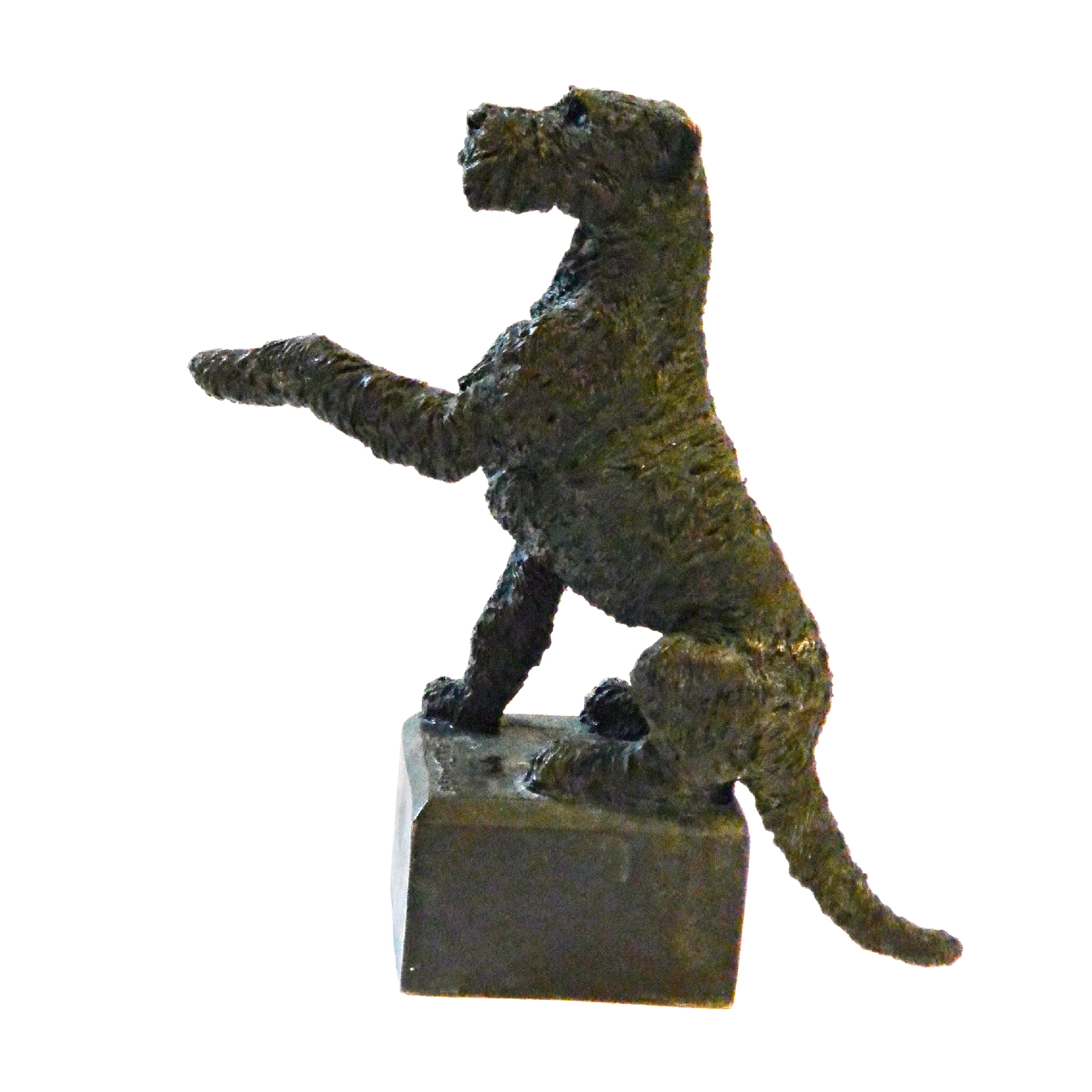 Bronze Wire-Haired Fox Terrier Christine Baldwin Signed - Image 6