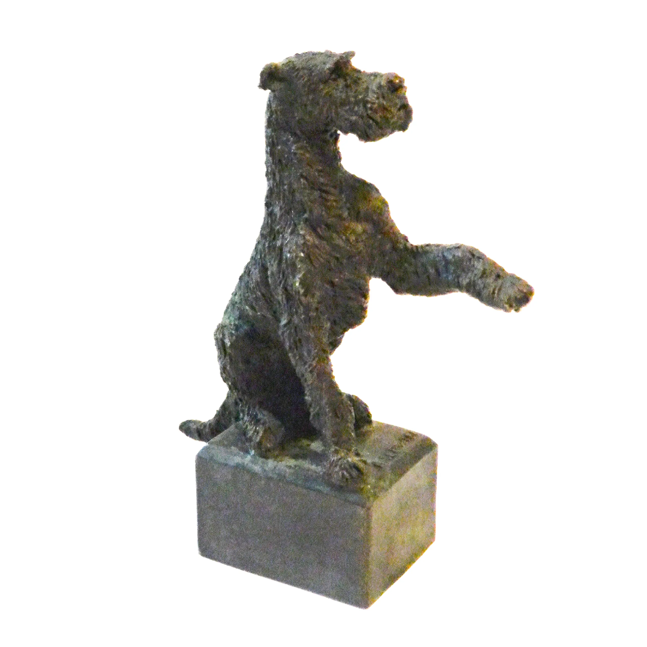Bronze Wire-Haired Fox Terrier Christine Baldwin Signed