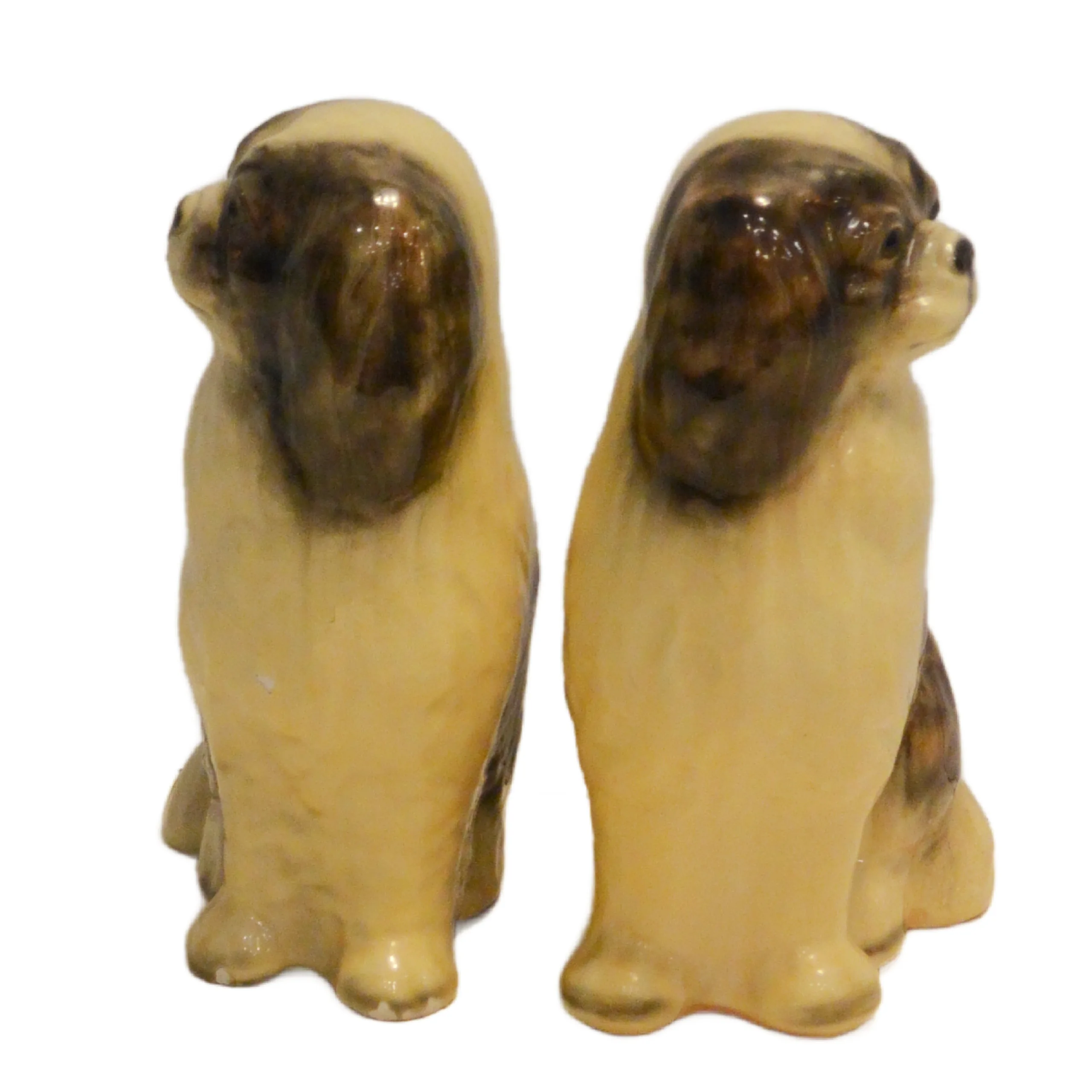 Large Staffordshire Style Mortens Studio Japanese Chin Dogs - Image 4