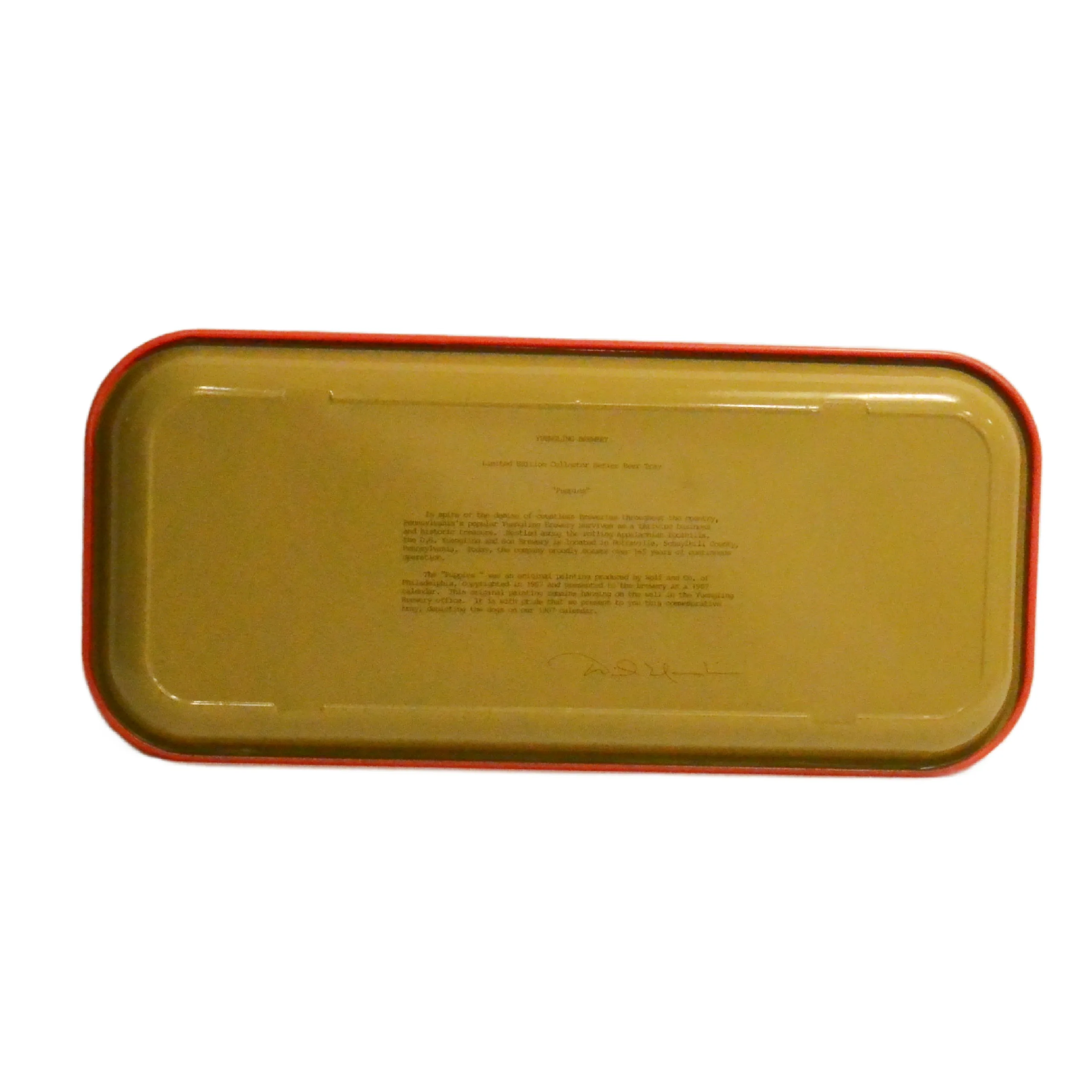 Vintage Yuengling Puppy Dogs Metal Beer Tray - Image 4