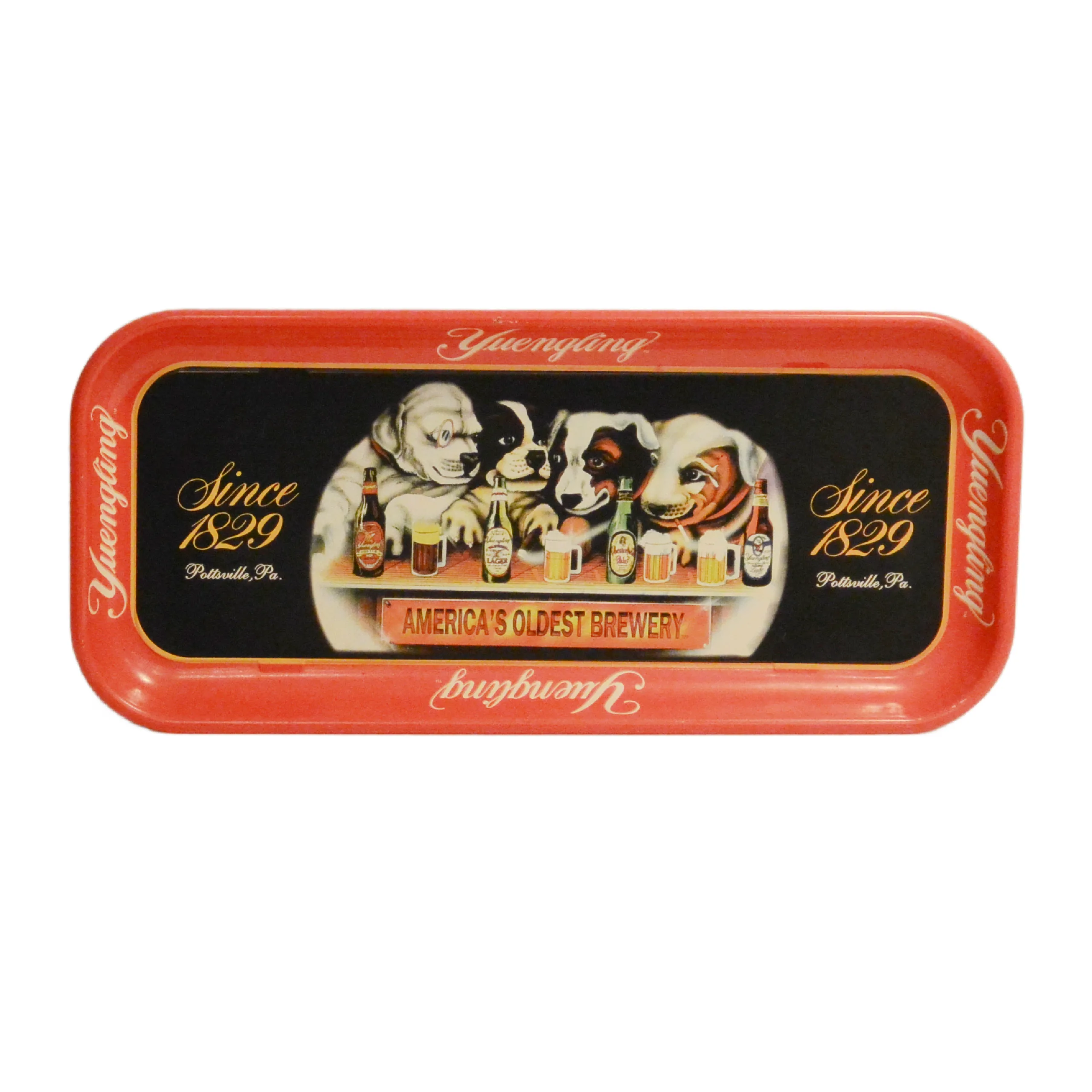Vintage Yuengling Puppy Dogs Metal Beer Tray