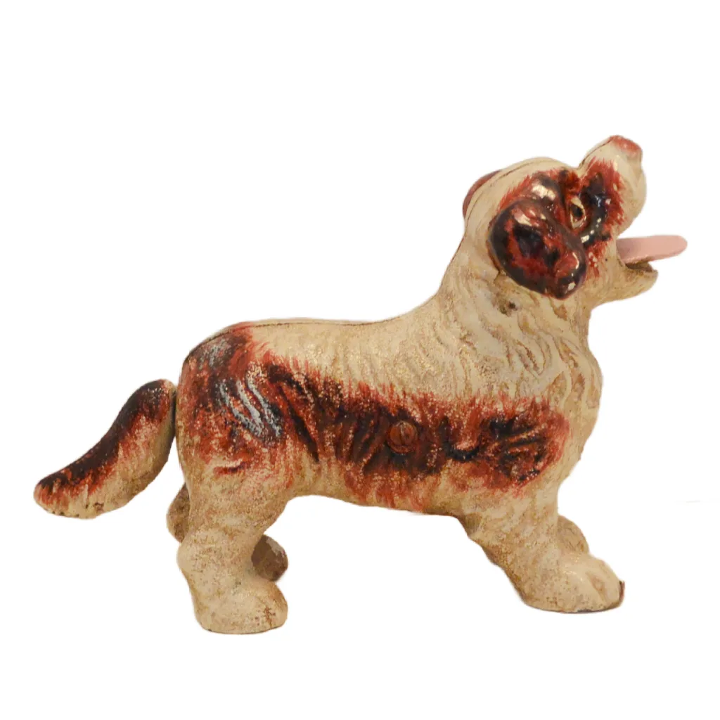 Cavalier King Charles Spaniel Vintage Cast Iron Mechanical Coin Bank - Image 5