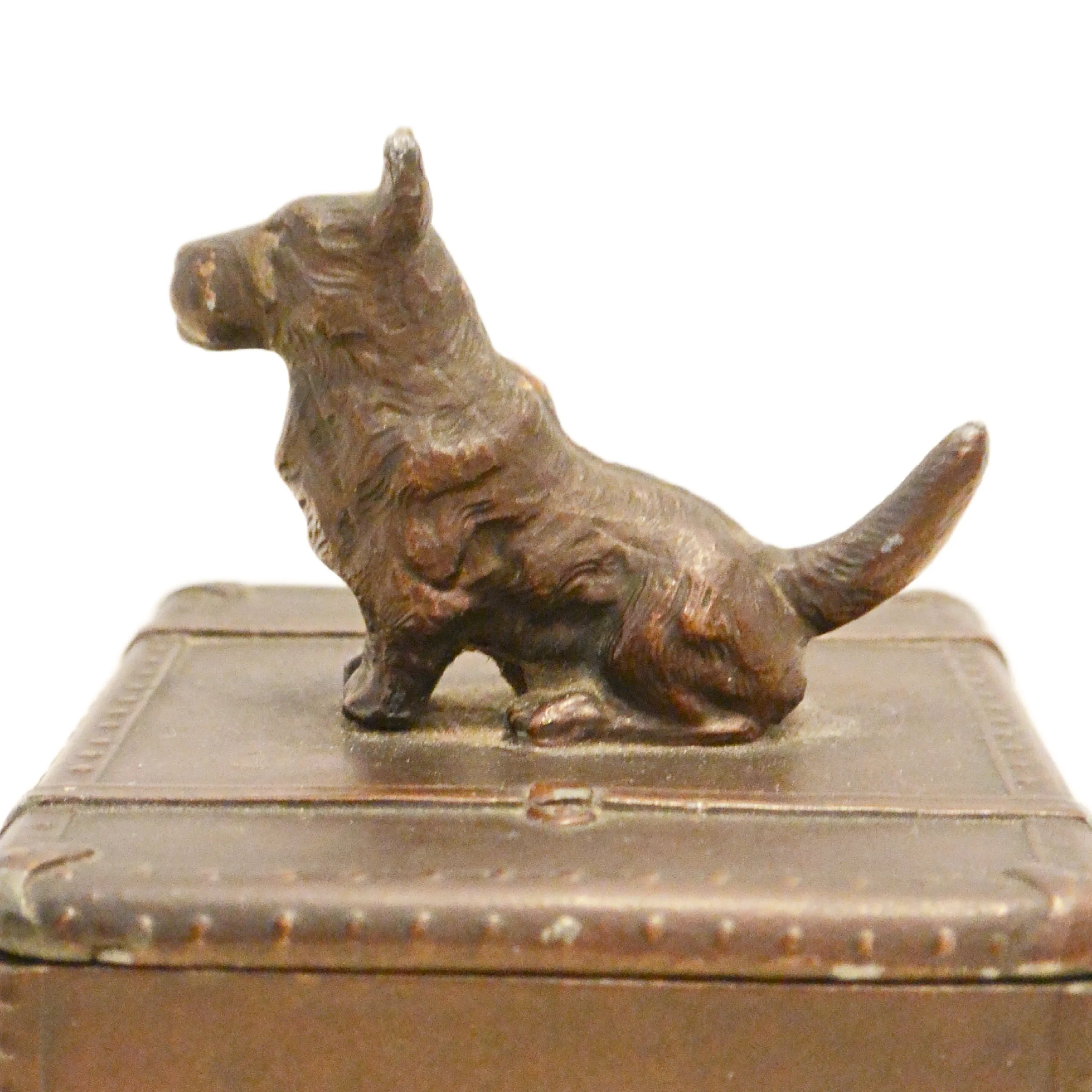 Art Deco NUART Trinket Box With Scottie Lid c.1920's-1930's