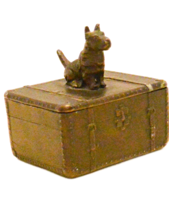 Alternative view of Art Deco NUART Trinket Box With Scottie Lid c.1920's-1930's