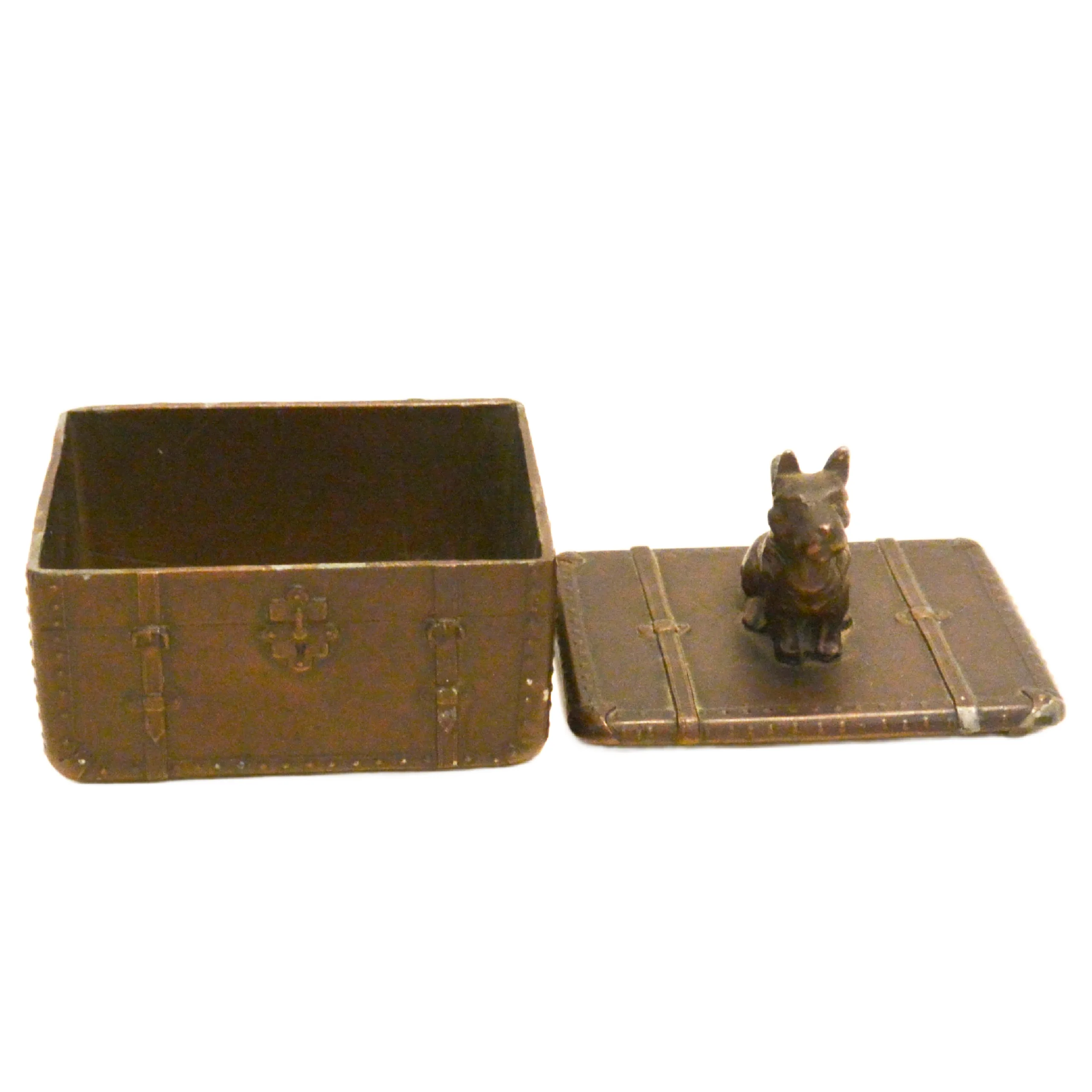 Art Deco NUART Trinket Box With Scottie Lid c.1920's-1930's - Image 9