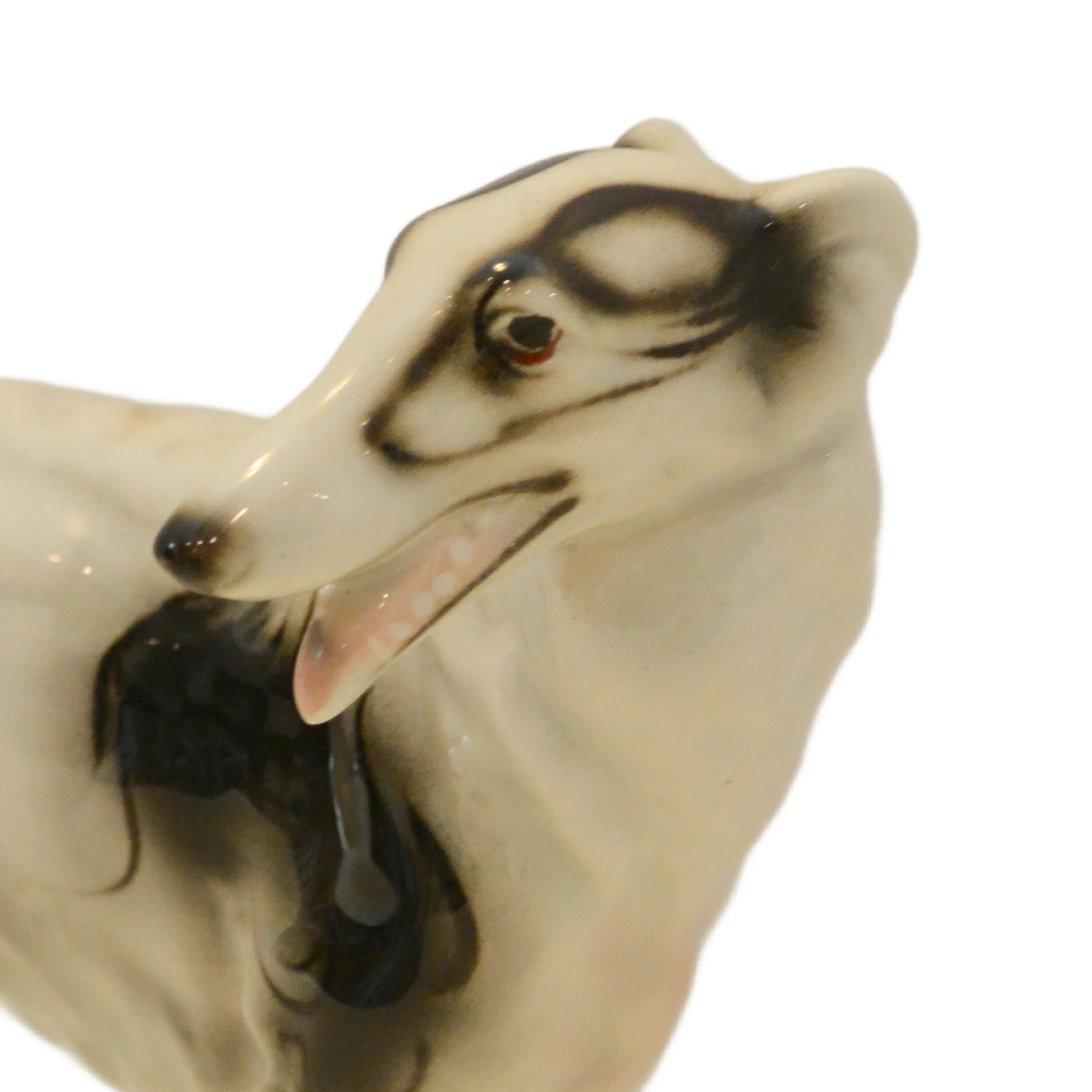 Austrian Porcelain Borzoi Russian Wolfhound Figurine by E&R Golden Crown - Image 7